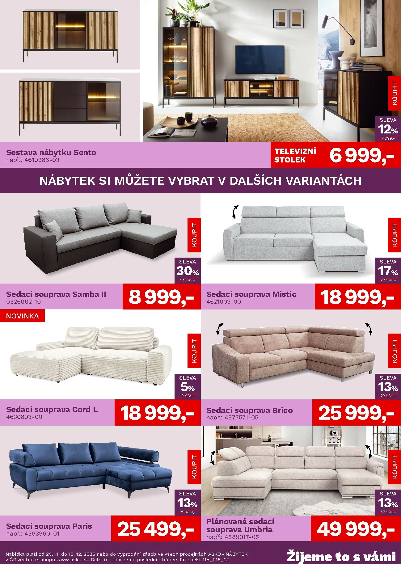 asko-nabytek - Aktuální leták ASKO NÁBYTEK - Akční nabídka od 20.11. do 10.12. - page: 2