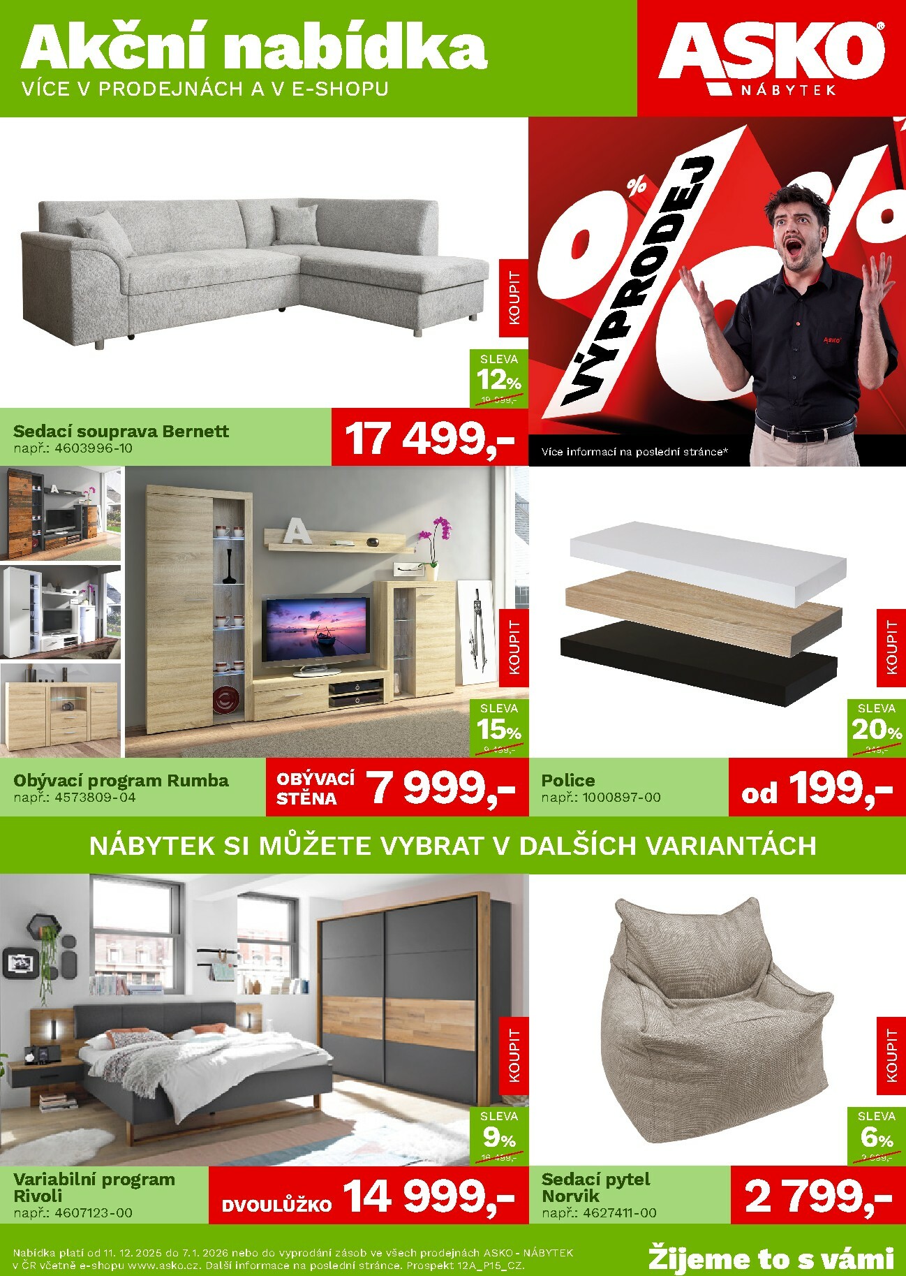 asko-nabytek - Aktuální leták ASKO NÁBYTEK - Akční nabídka od 11.12. do 07.01.