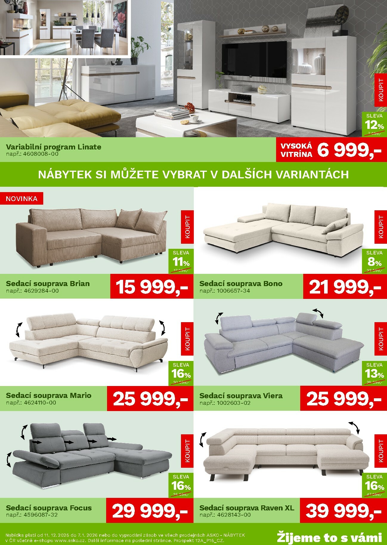 asko-nabytek - Aktuální leták ASKO NÁBYTEK - Akční nabídka od 11.12. do 07.01. - page: 2