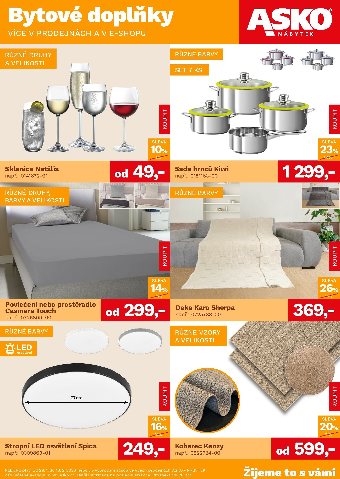 asko-nabytek - ASKO NÁBYTEK - Bytové doplňky za skvělé ceny leták platný od %validSinceDay% 29.01. do 18.02.