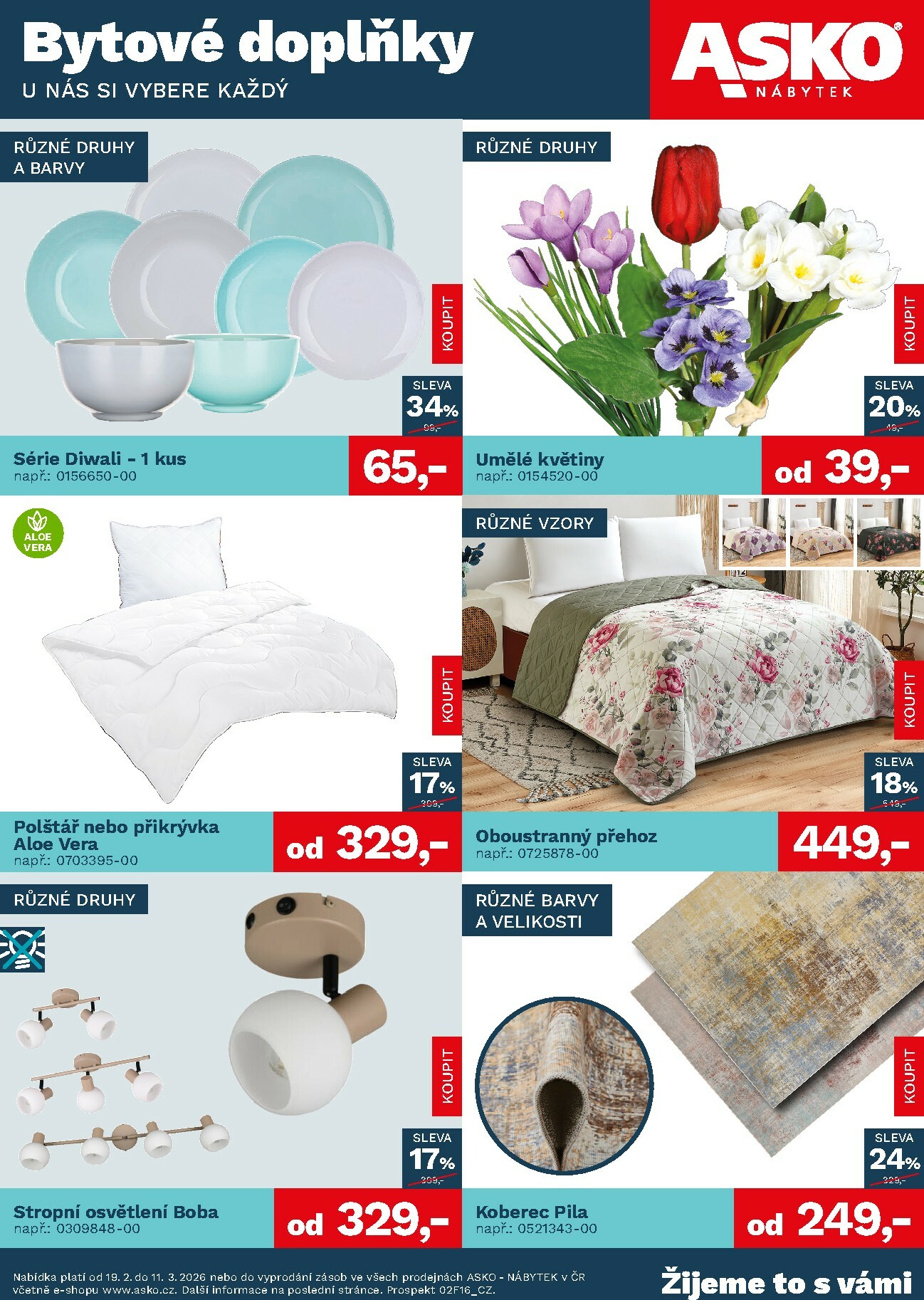 asko-nabytek - ASKO NÁBYTEK - Bytové doplňky za skvělé ceny leták platný od čtvrtka 19.02.2026 do středy 11.03.2026