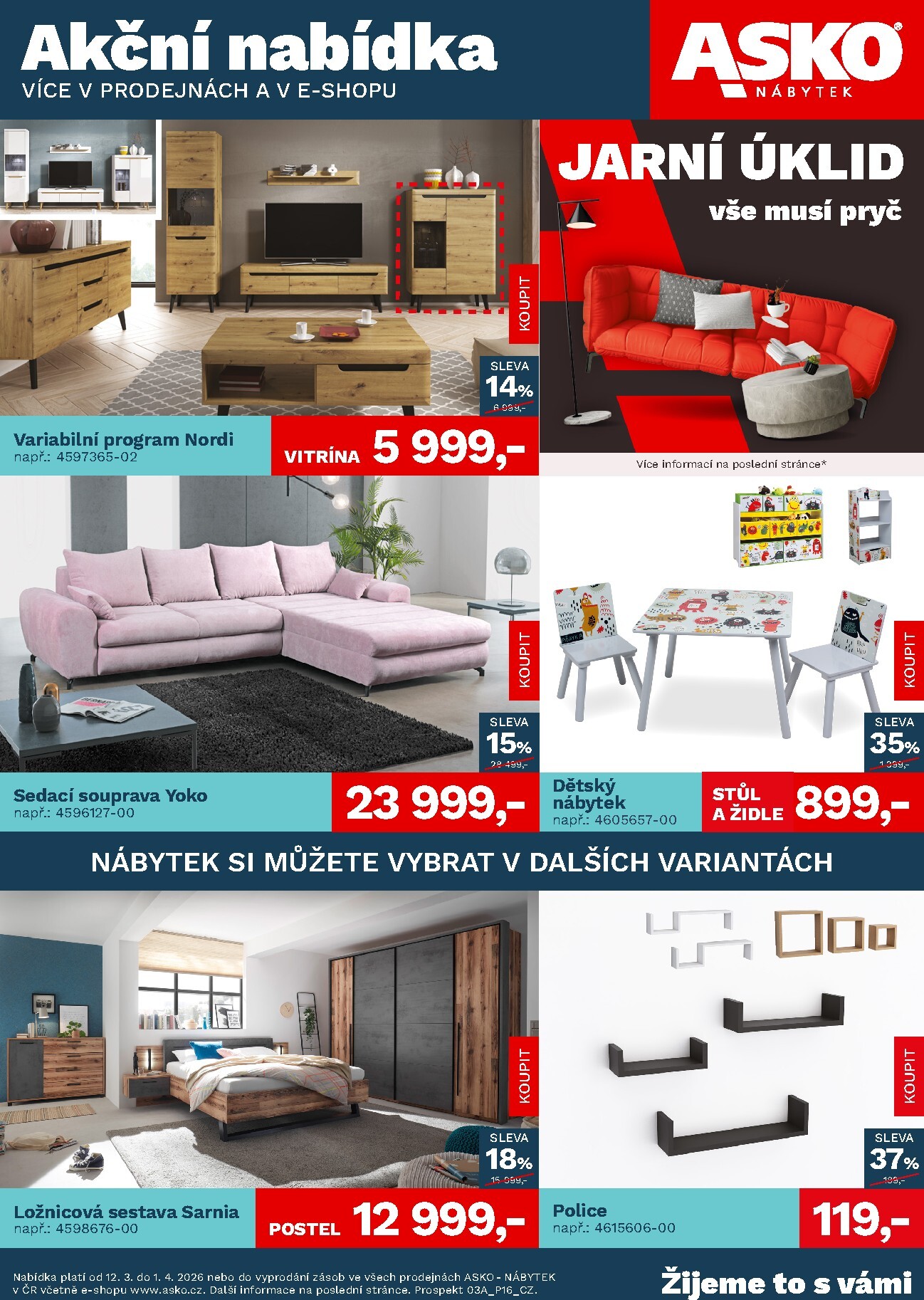 asko-nabytek - ASKO NÁBYTEK leták platný od čtvrtka 12.03.2026 do středy 01.04.2026