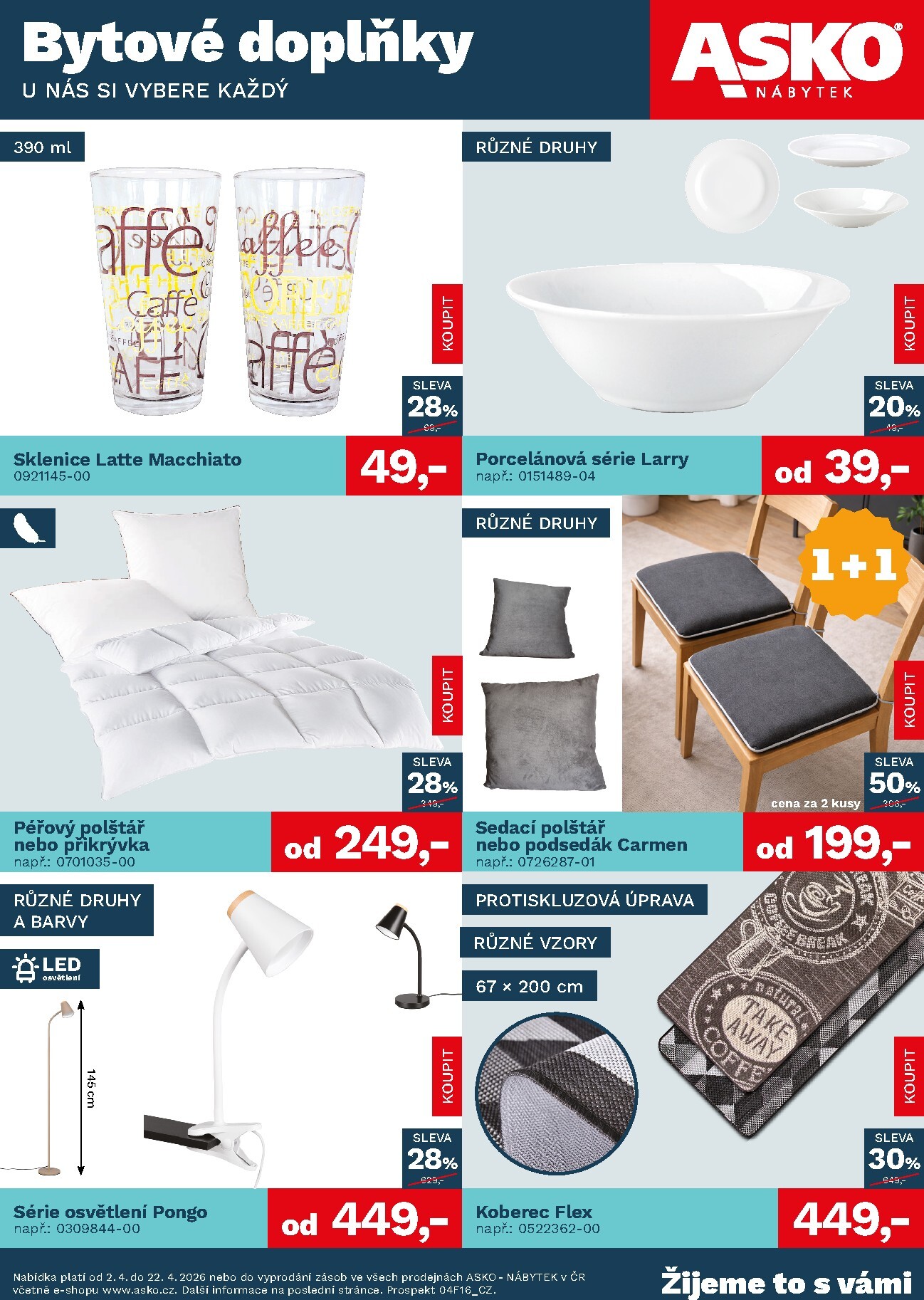 asko-nabytek - ASKO NÁBYTEK - Bytové doplňky leták platný od čtvrtka 02.04.2026 do středy 22.04.2026