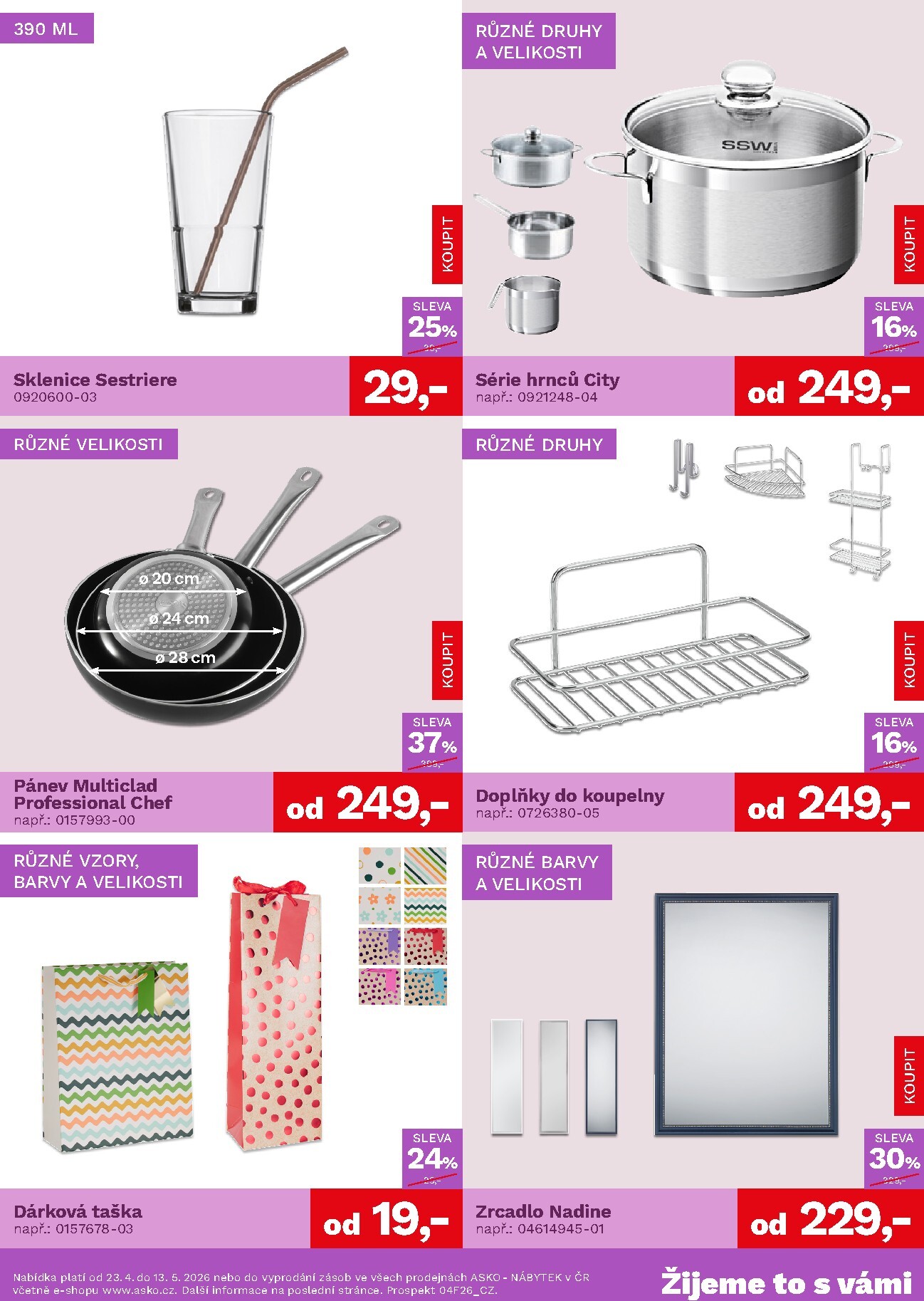 asko-nabytek - Aktuální ASKO NÁBYTEK - Bytové doplňky leták platný od čtvrtka 23.04.2026 do středy 13.05.2026 - page: 2