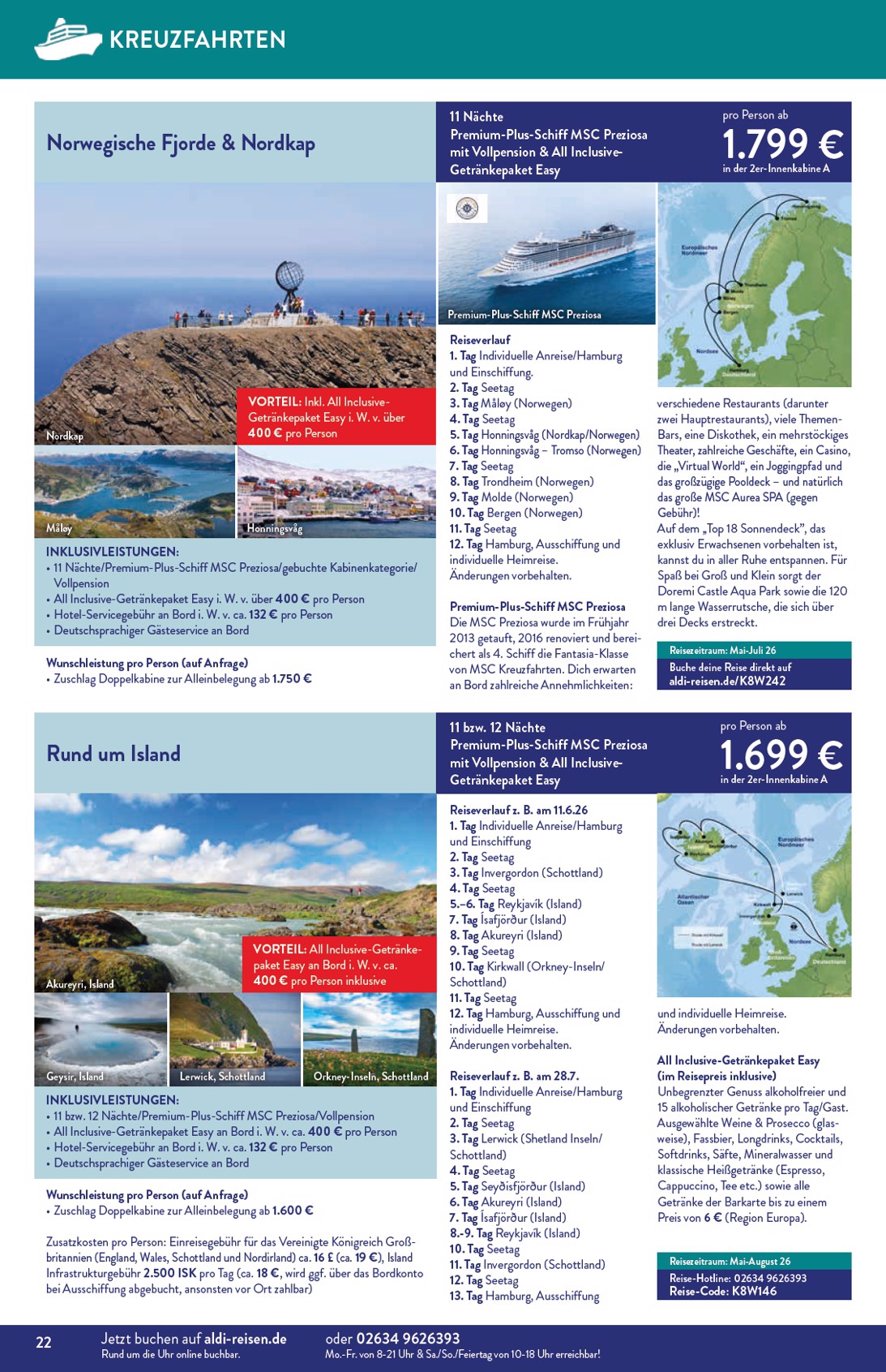 aldi-nord - ALDI NORD - Reisen-Prospekt gültig vom 01.09. bis 30.09. - page: 22