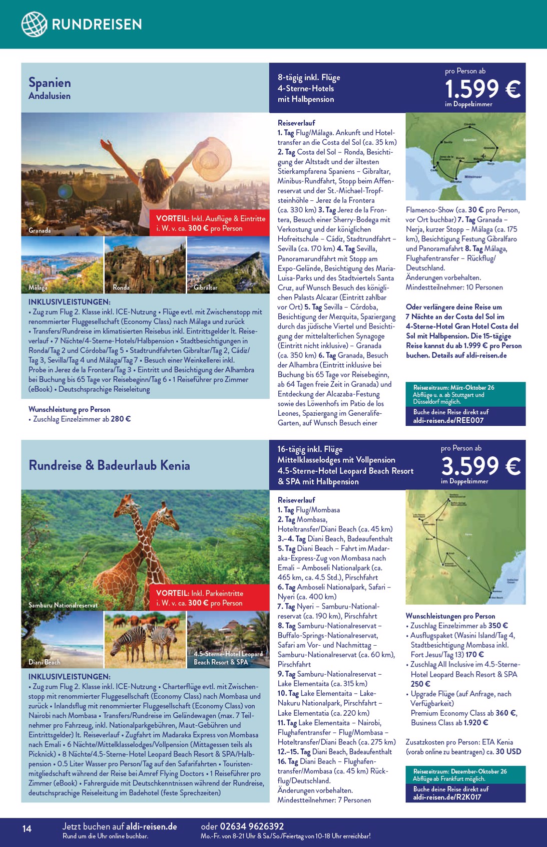 aldi-nord - ALDI NORD - Reisen-Prospekt gültig vom 01.09. bis 30.09. - page: 14