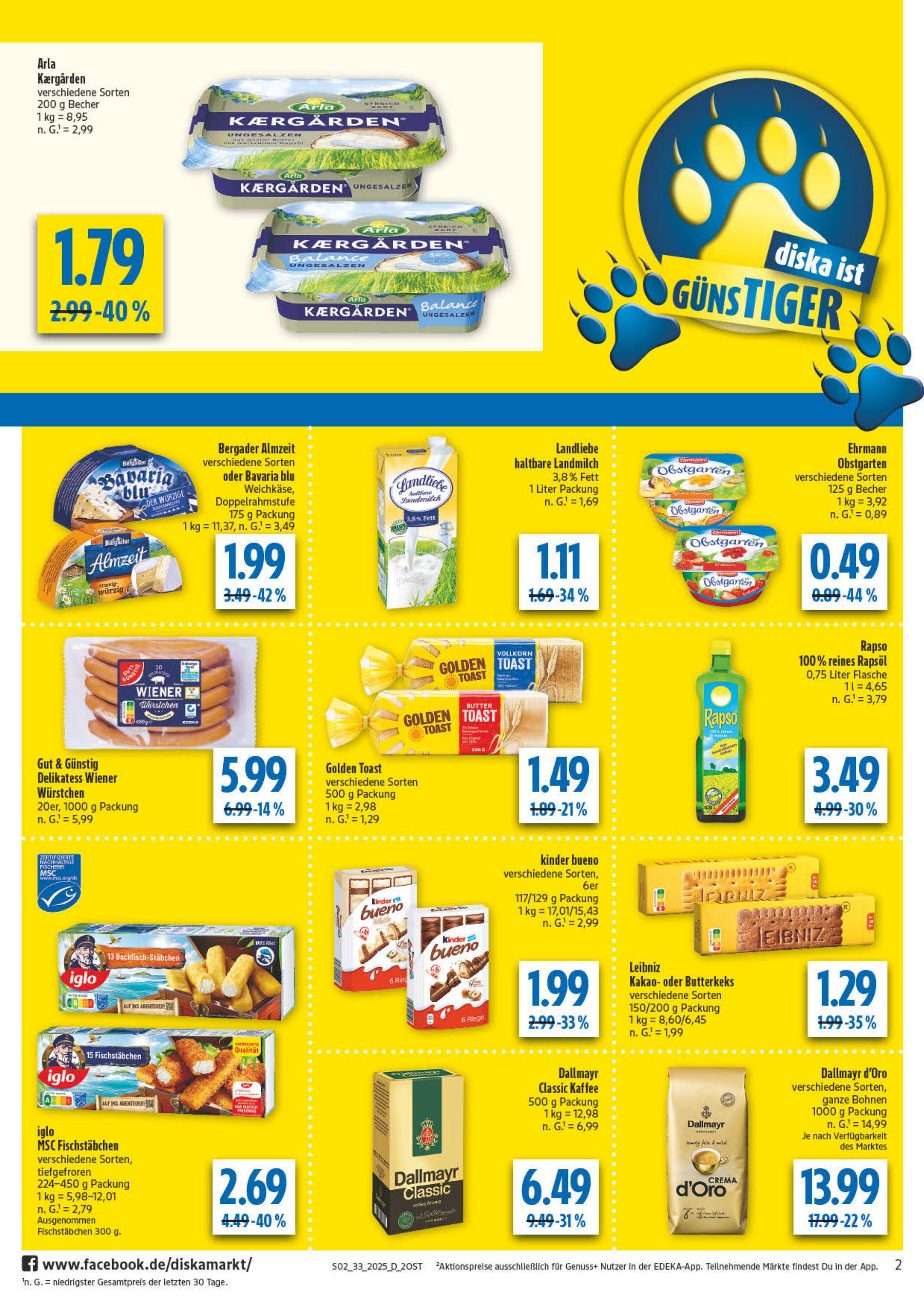 diska - Diska - Ost-Prospekt gültig vom 11.08. bis 16.08. - page: 2