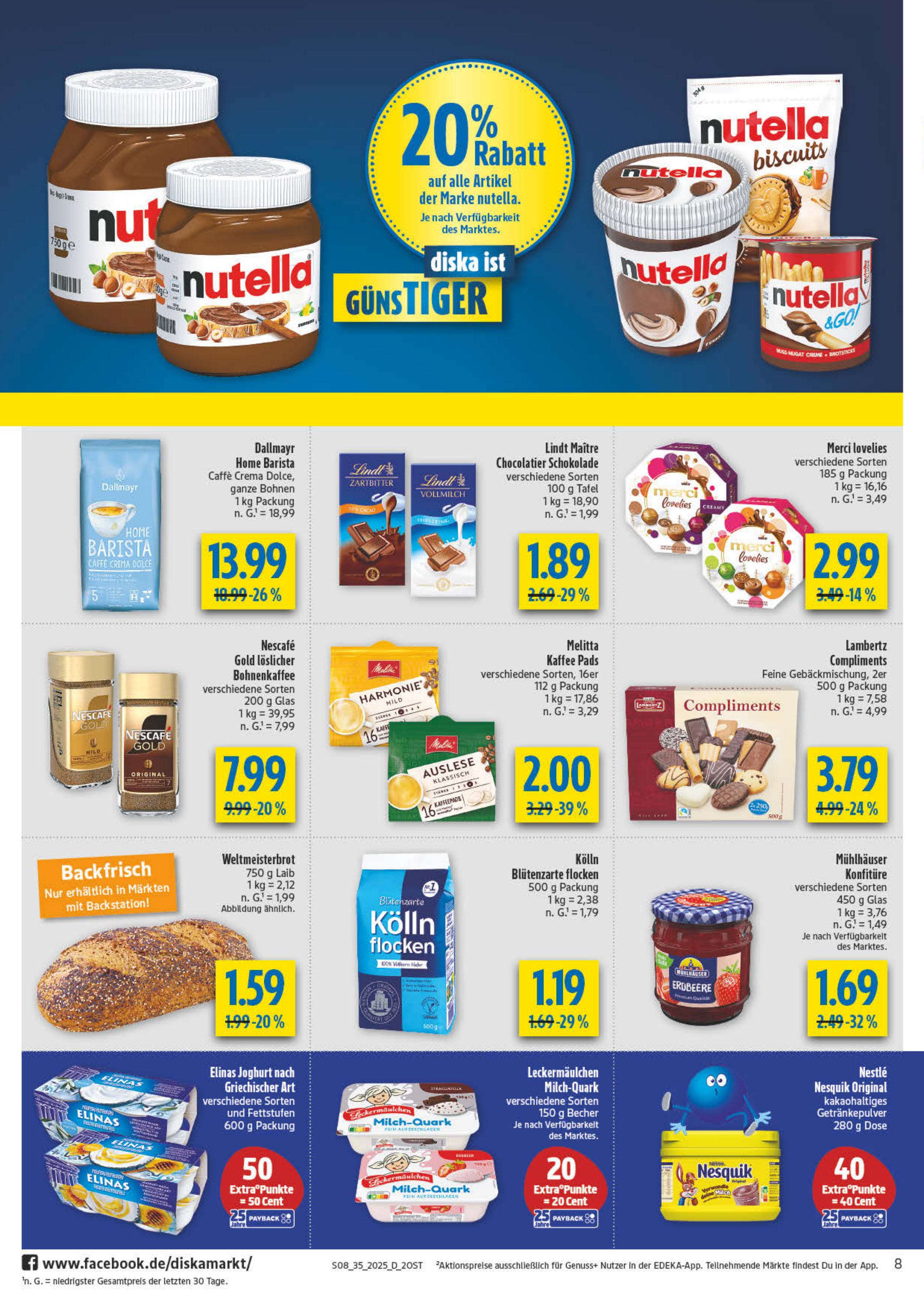 diska - Diska - Ost-Prospekt gültig vom 25.08. bis 30.08. - page: 8