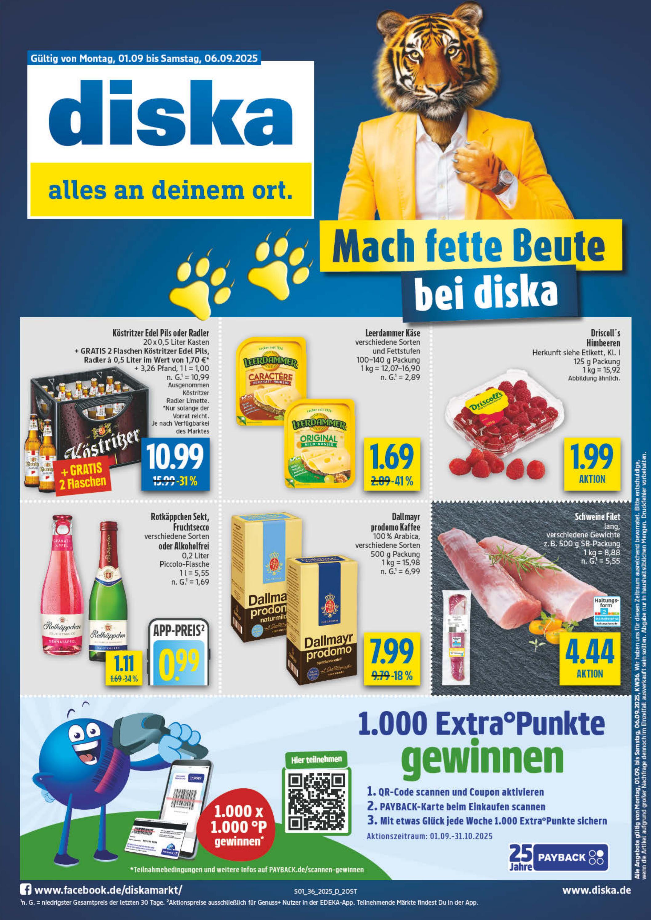 diska - Diska - Ost-Prospekt gültig vom 01.09. bis 06.09. - page: 1