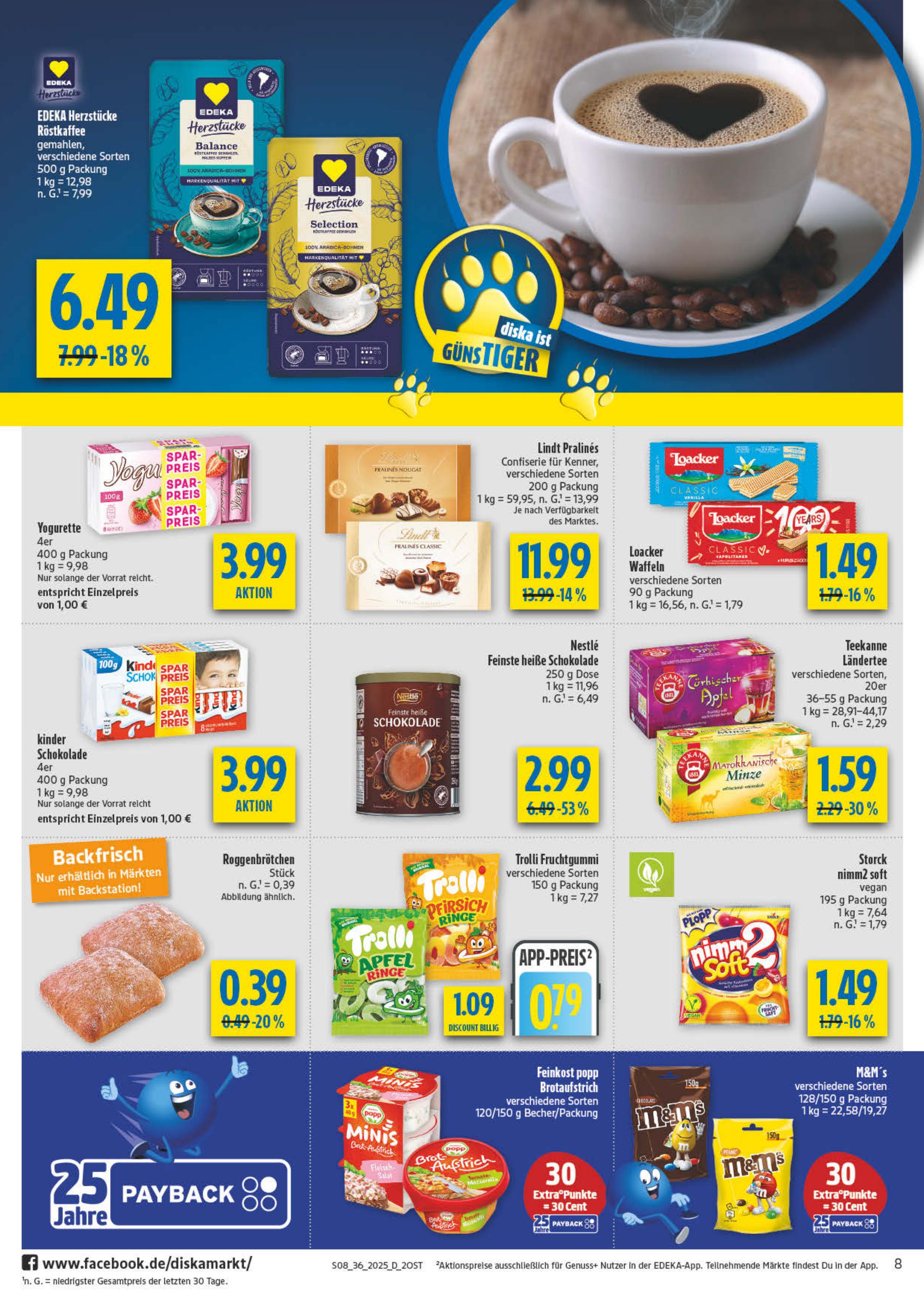 diska - Diska - Ost-Prospekt gültig vom 01.09. bis 06.09. - page: 8