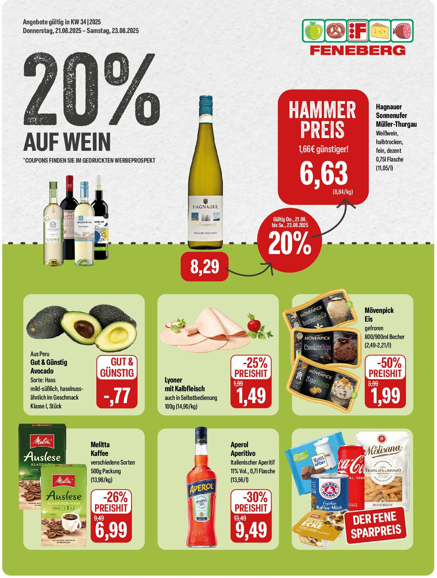 feneberg - Feneberg-Prospekt gültig vom 21.08. bis 23.08.