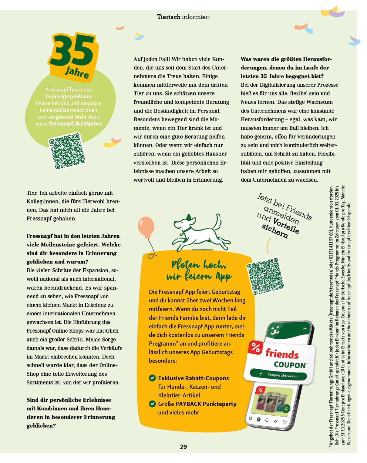 fressnapf - Fressnapf - Friends Magazin-Prospekt gültig vom 01.09. bis 31.10. - page: 29