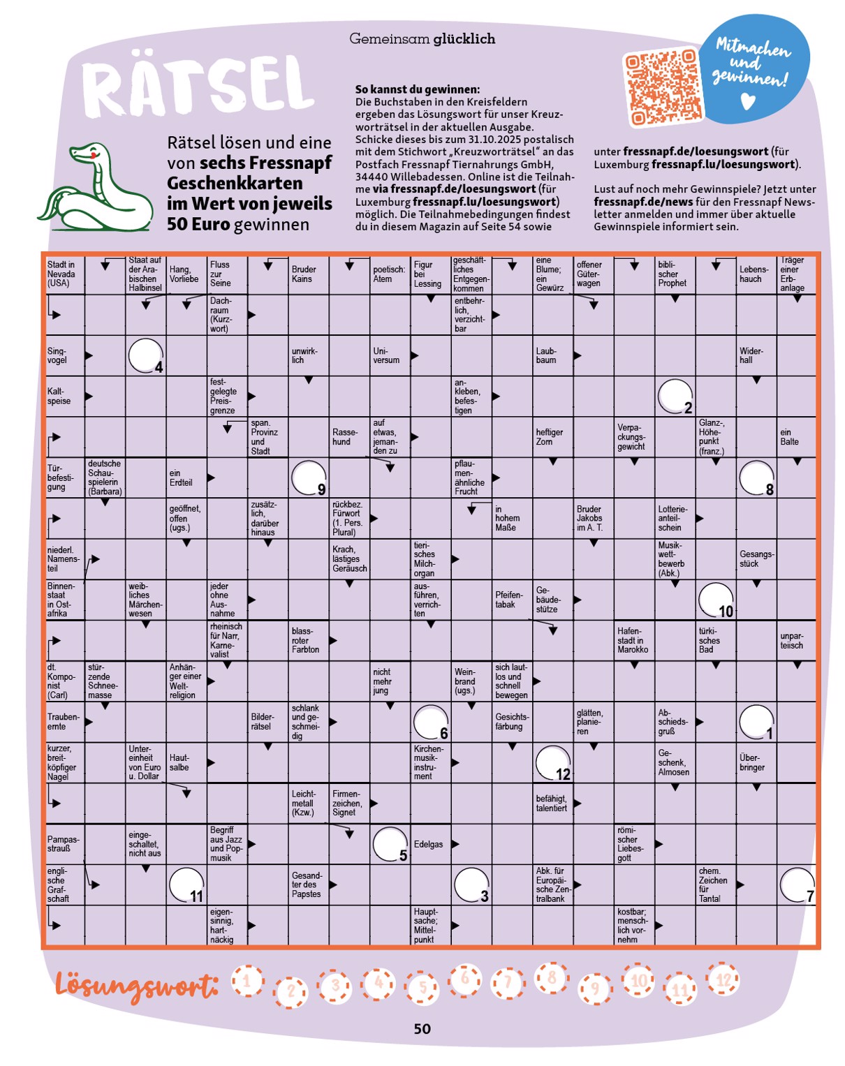 fressnapf - Fressnapf - Friends Magazin-Prospekt gültig vom 01.09. bis 31.10. - page: 50