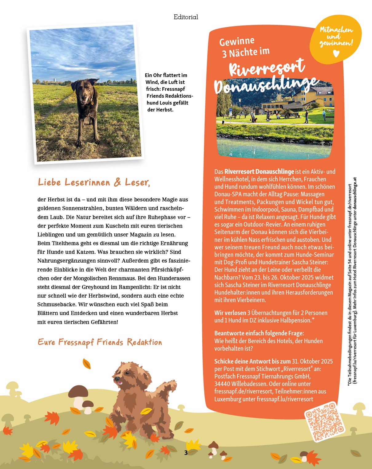 fressnapf - Fressnapf - Friends Magazin-Prospekt gültig vom 01.09. bis 31.10. - page: 3