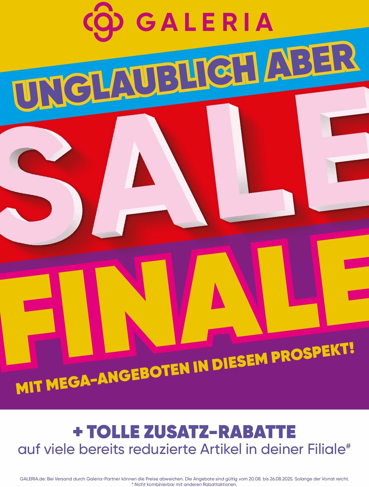 galeria - Galeria-Prospekt gültig vom 20.08. bis 26.08.