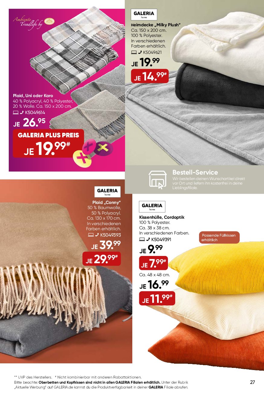 galeria - Galeria-Prospekt gültig vom 03.09. bis 09.09. - page: 27