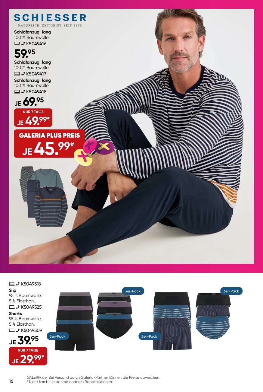 galeria - Galeria-Prospekt gültig vom 03.09. bis 09.09. - page: 16