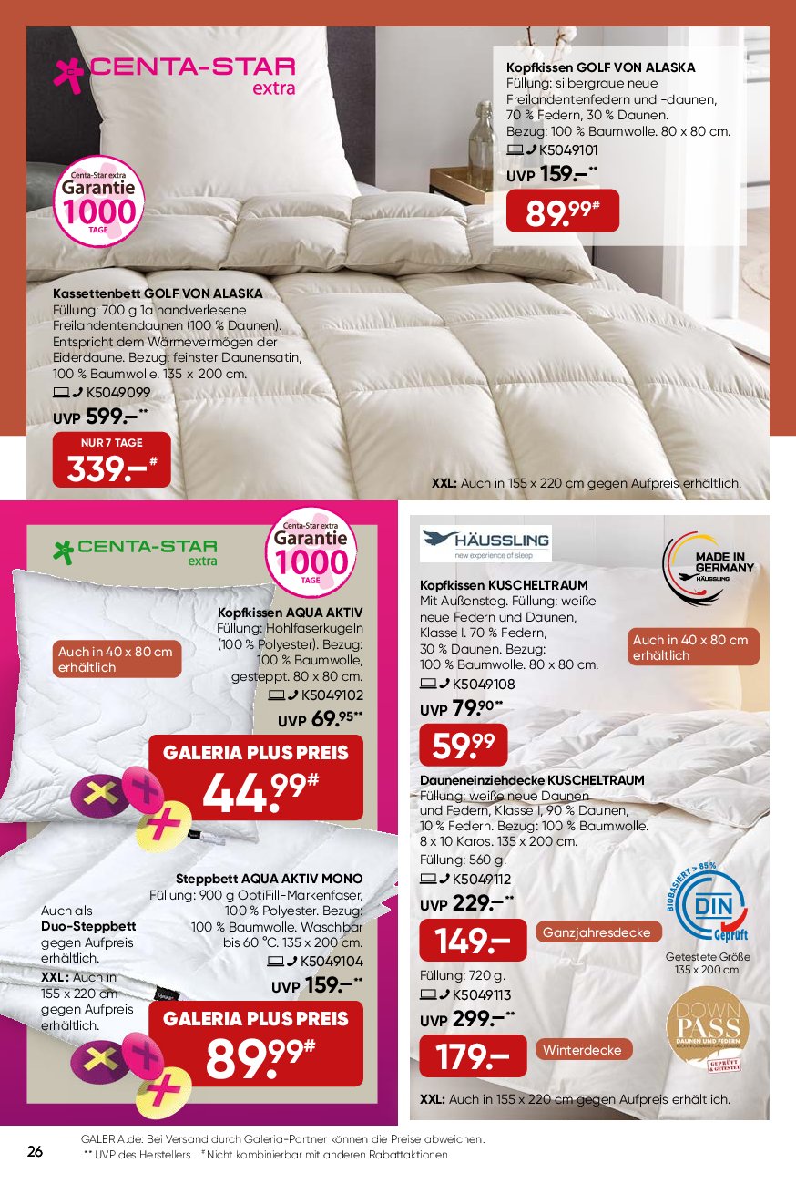 galeria - Galeria-Prospekt gültig vom 03.09. bis 09.09. - page: 26