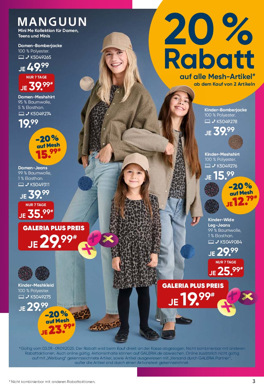 galeria - Galeria-Prospekt gültig vom 03.09. bis 09.09. - page: 3