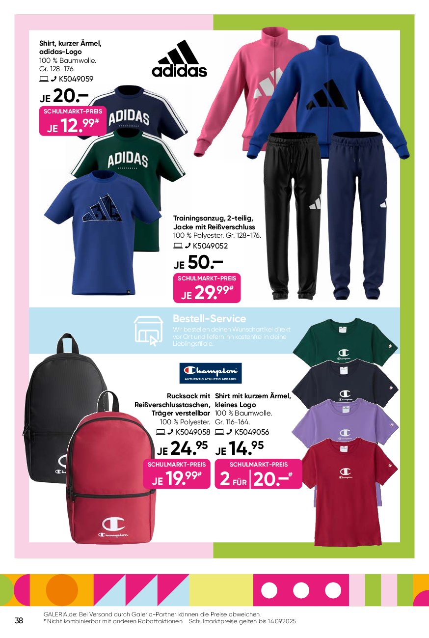 galeria - Galeria-Prospekt gültig vom 03.09. bis 09.09. - page: 38