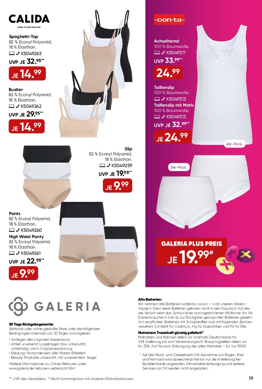 galeria - Galeria-Prospekt gültig vom 03.09. bis 09.09. - page: 19