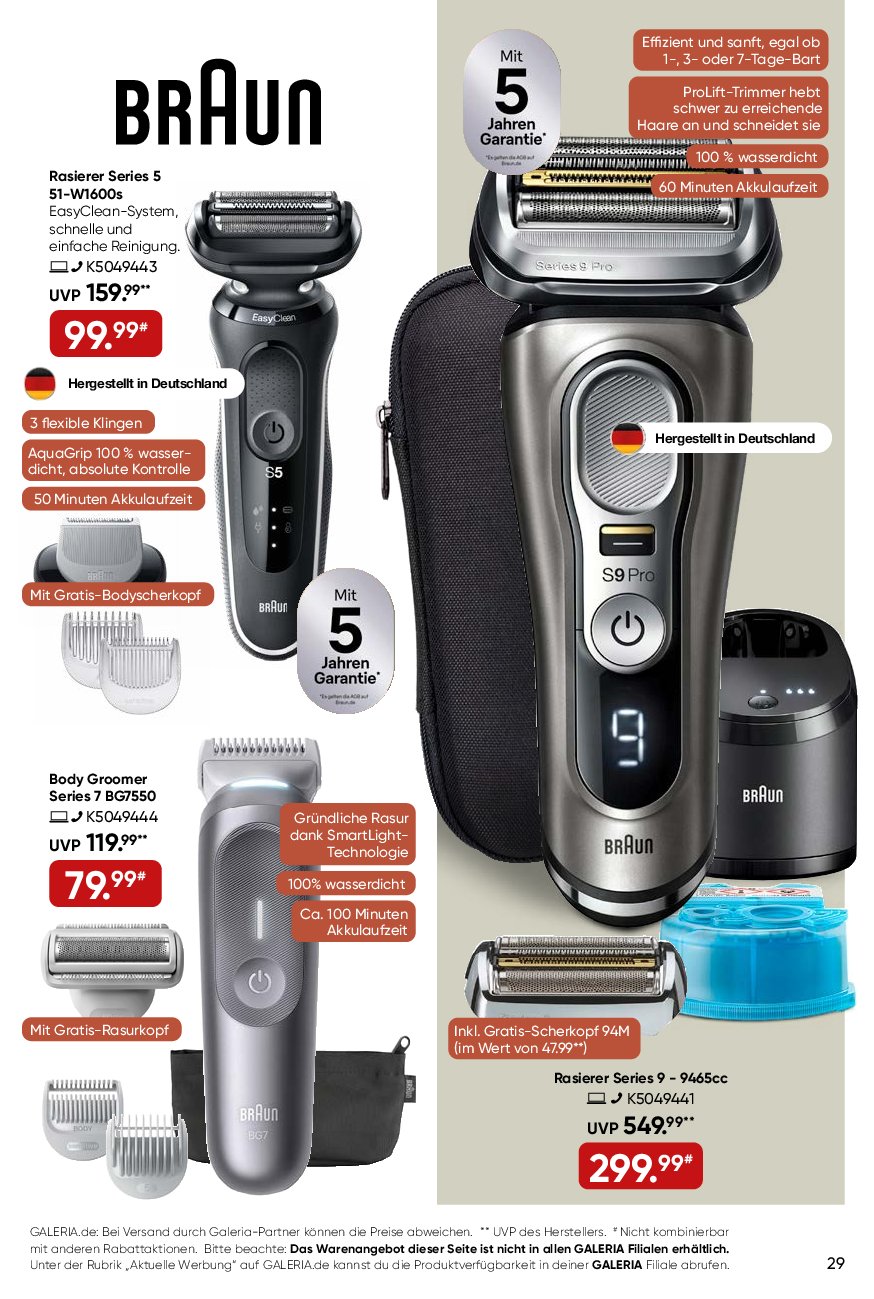 galeria - Galeria-Prospekt gültig vom 03.09. bis 09.09. - page: 29