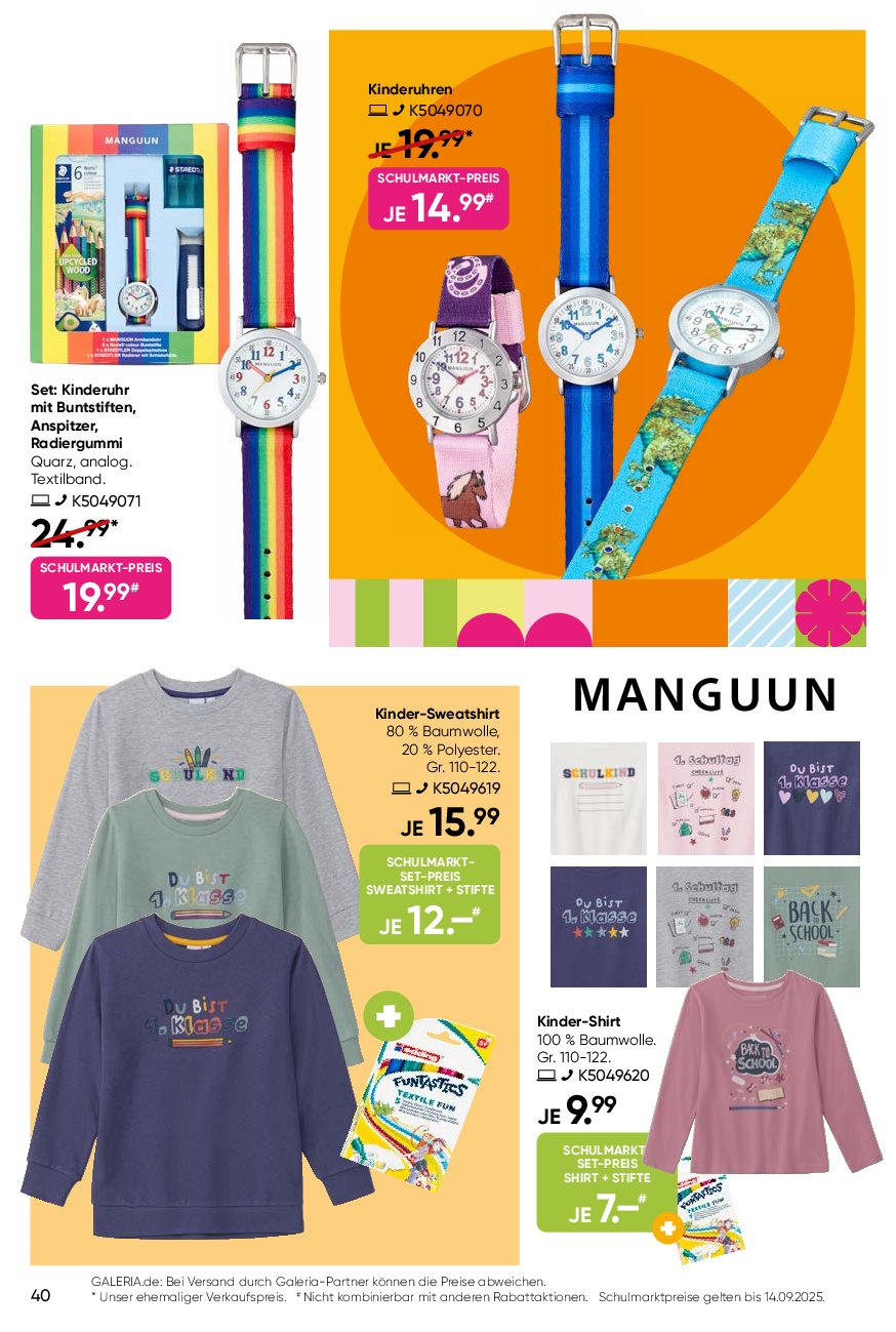 galeria - Galeria-Prospekt gültig vom 03.09. bis 09.09. - page: 40
