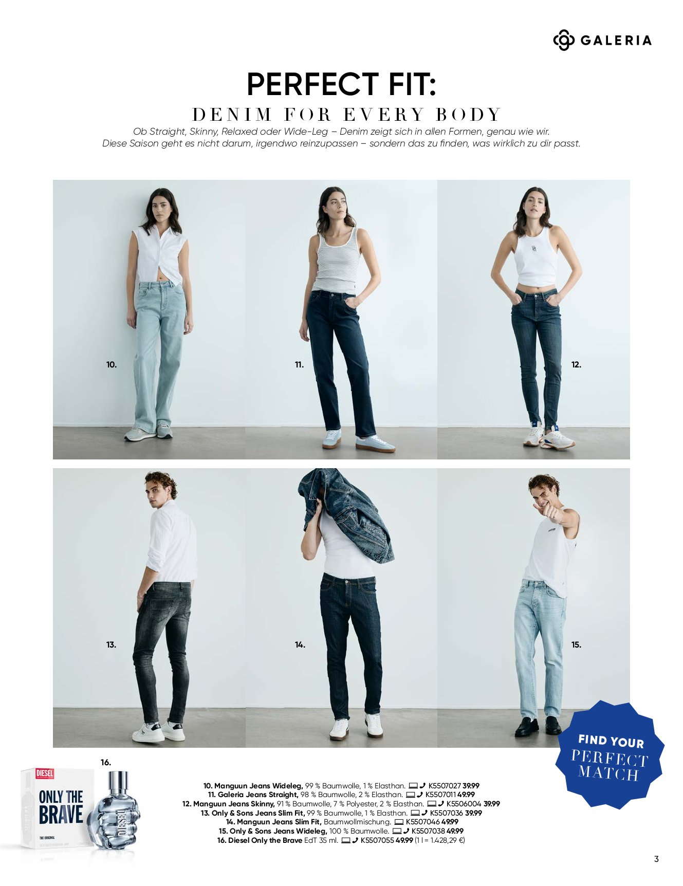 galeria - Galeria - Denim-Prospekt gültig vom 03.09. bis 09.09. - page: 3