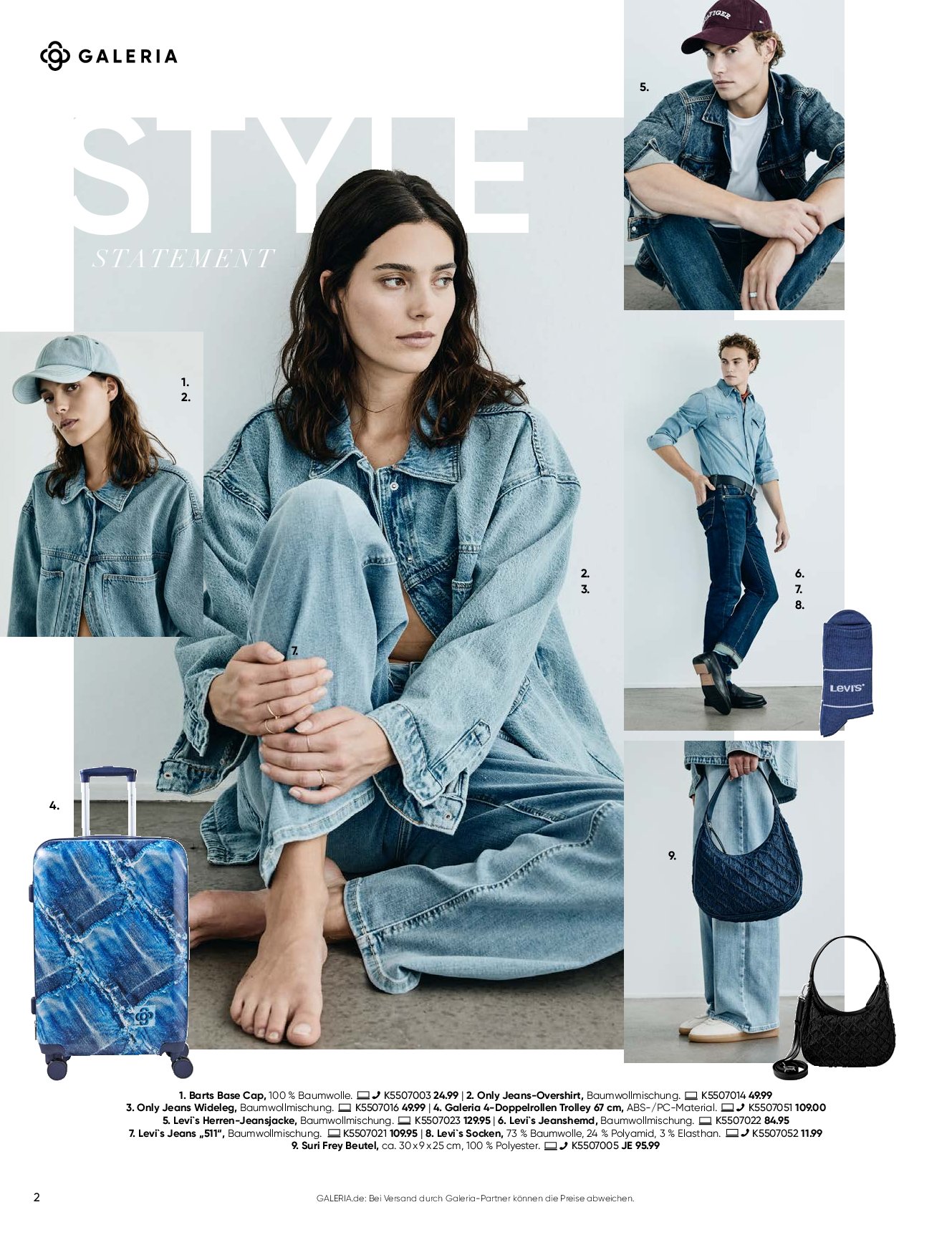 galeria - Galeria - Denim-Prospekt gültig vom 03.09. bis 09.09. - page: 2