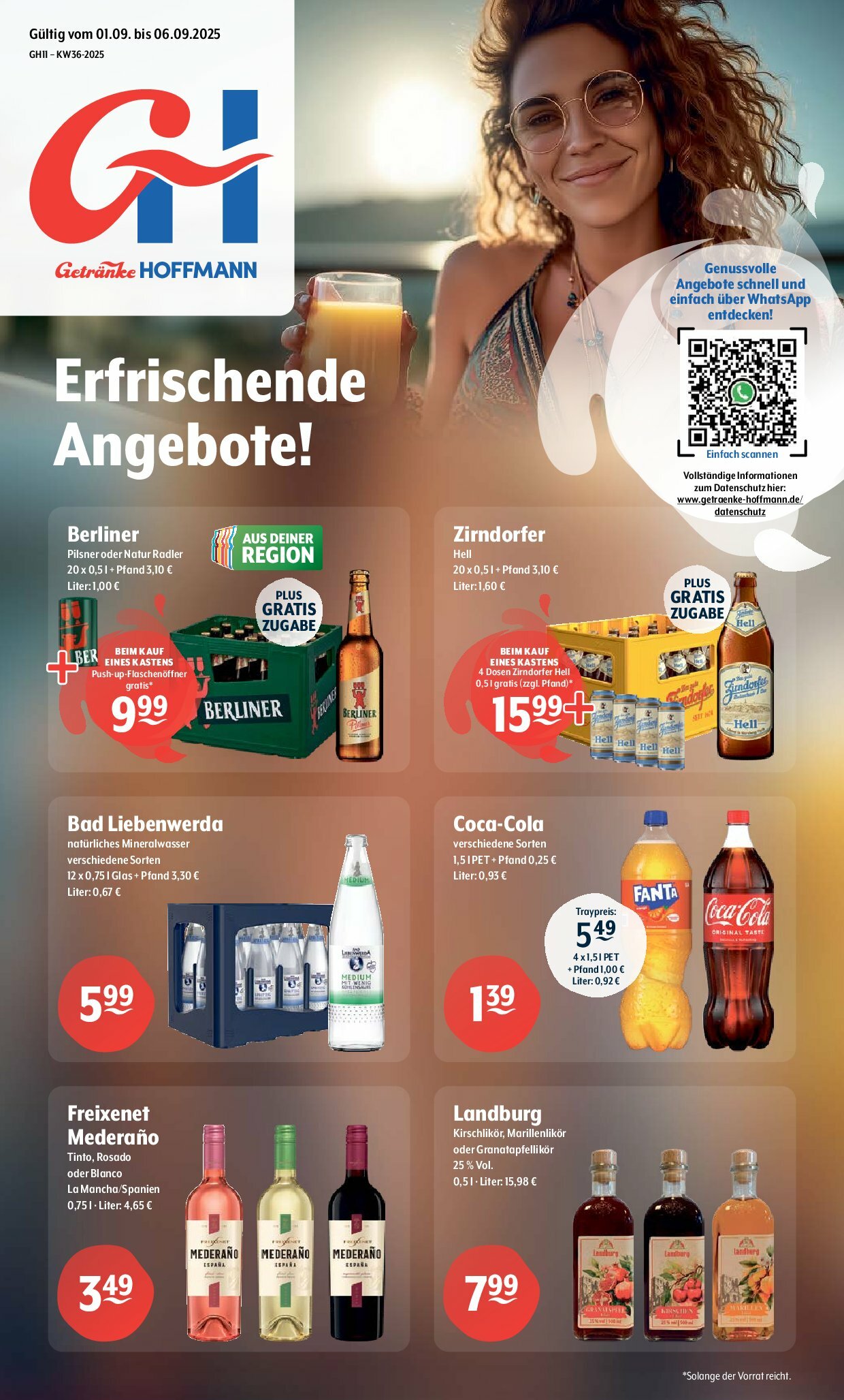 getraenke-hoffmann - Getränke Hoffmann-Prospekt gültig vom 01.09. bis 06.09. - page: 1