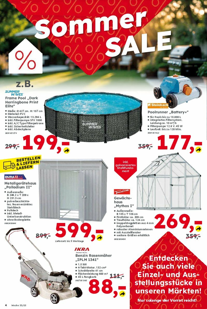 globus-baumarkt - Globus Baumarkt-Prospekt gültig vom 11.08. bis 16.08. - page: 4