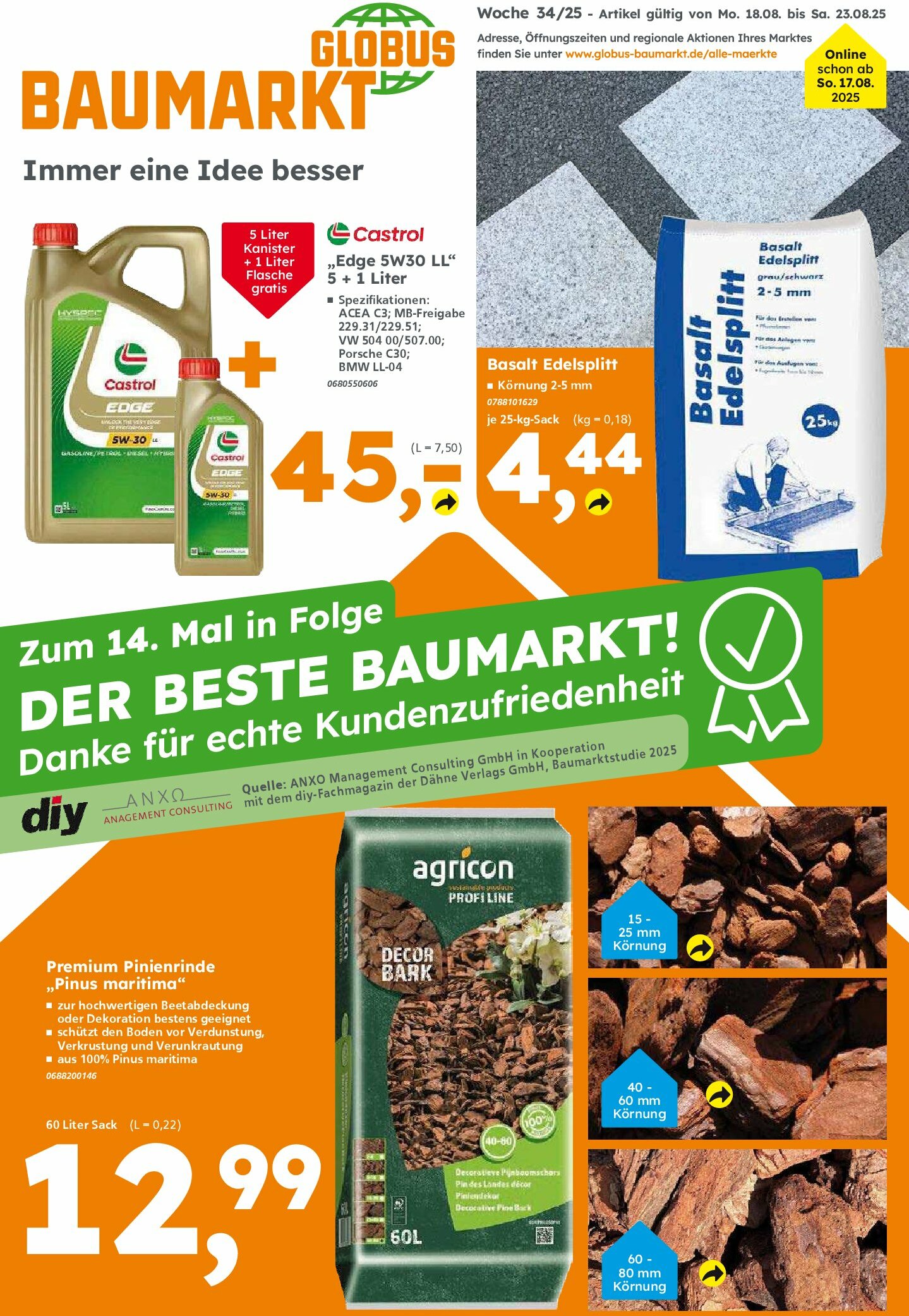 globus-baumarkt - Globus Baumarkt-Prospekt gültig vom 18.08. bis 23.08.