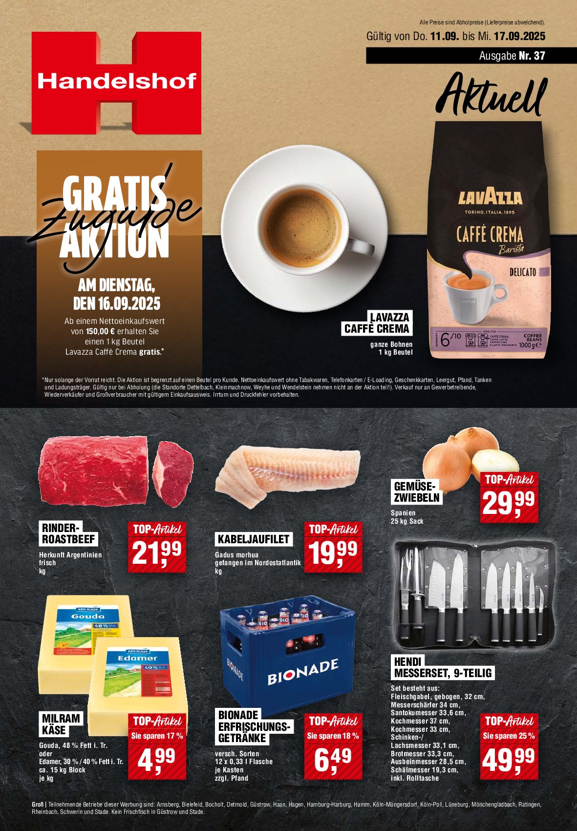 handelshof - Handelshof-Prospekt gültig vom 11.09. bis 17.09. - page: 1