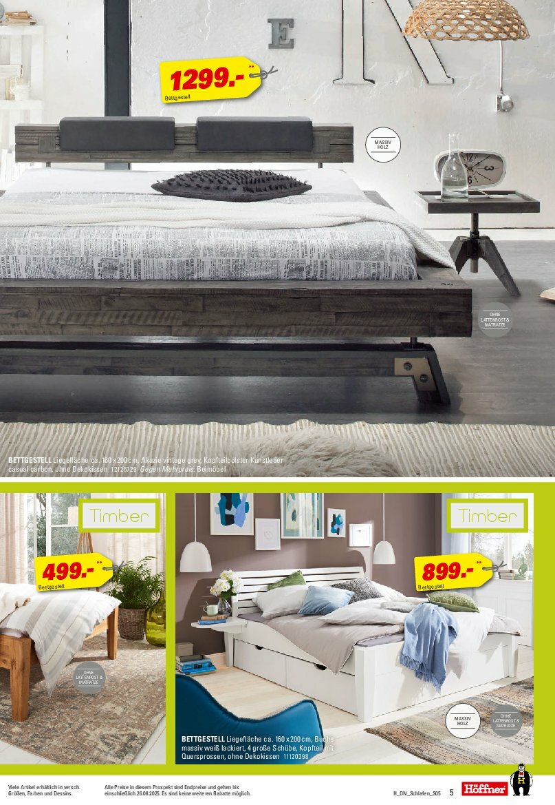 hoeffner - Höffner - Schlafen Spezial-Prospekt gültig vom 13.08. bis 26.08. - page: 5
