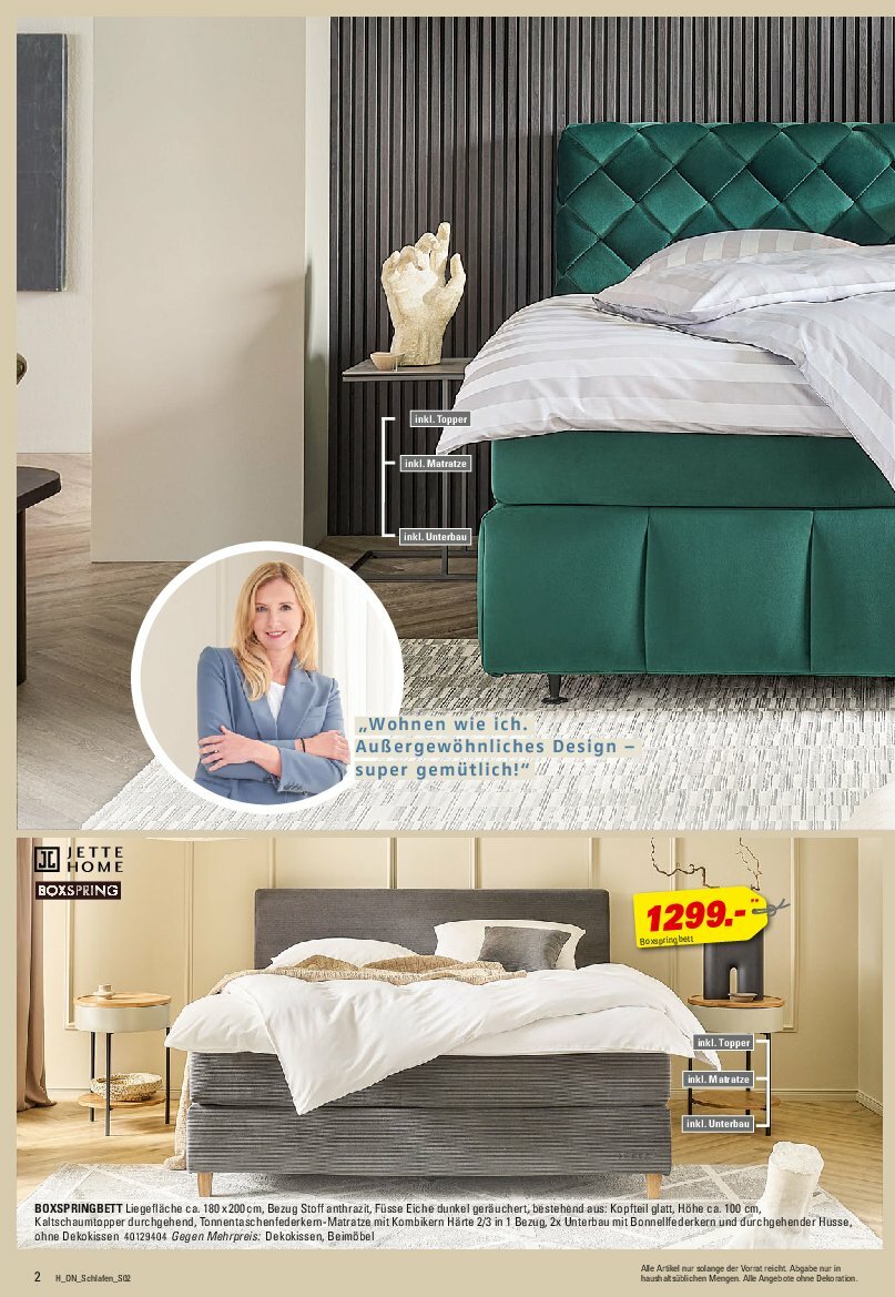 hoeffner - Höffner - Schlafen Spezial-Prospekt gültig vom 13.08. bis 26.08. - page: 2
