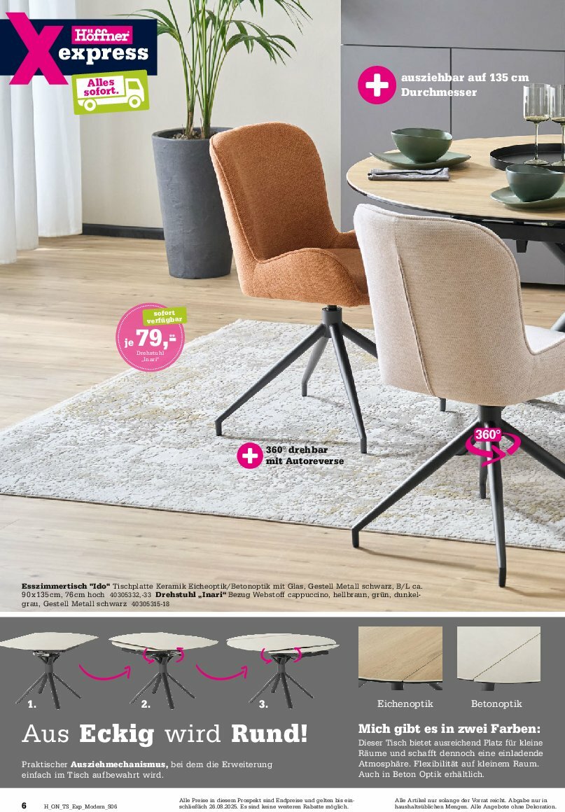 hoeffner - Höffner - Express Spezial-Prospekt gültig vom 13.08. bis 26.08. - page: 6