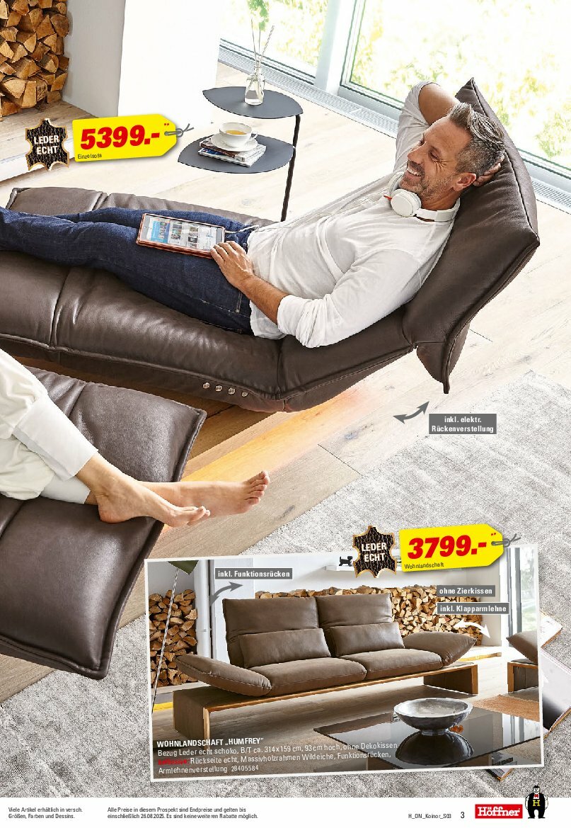 hoeffner - Höffner - Koinor-Prospekt gültig vom 13.08. bis 26.08. - page: 3