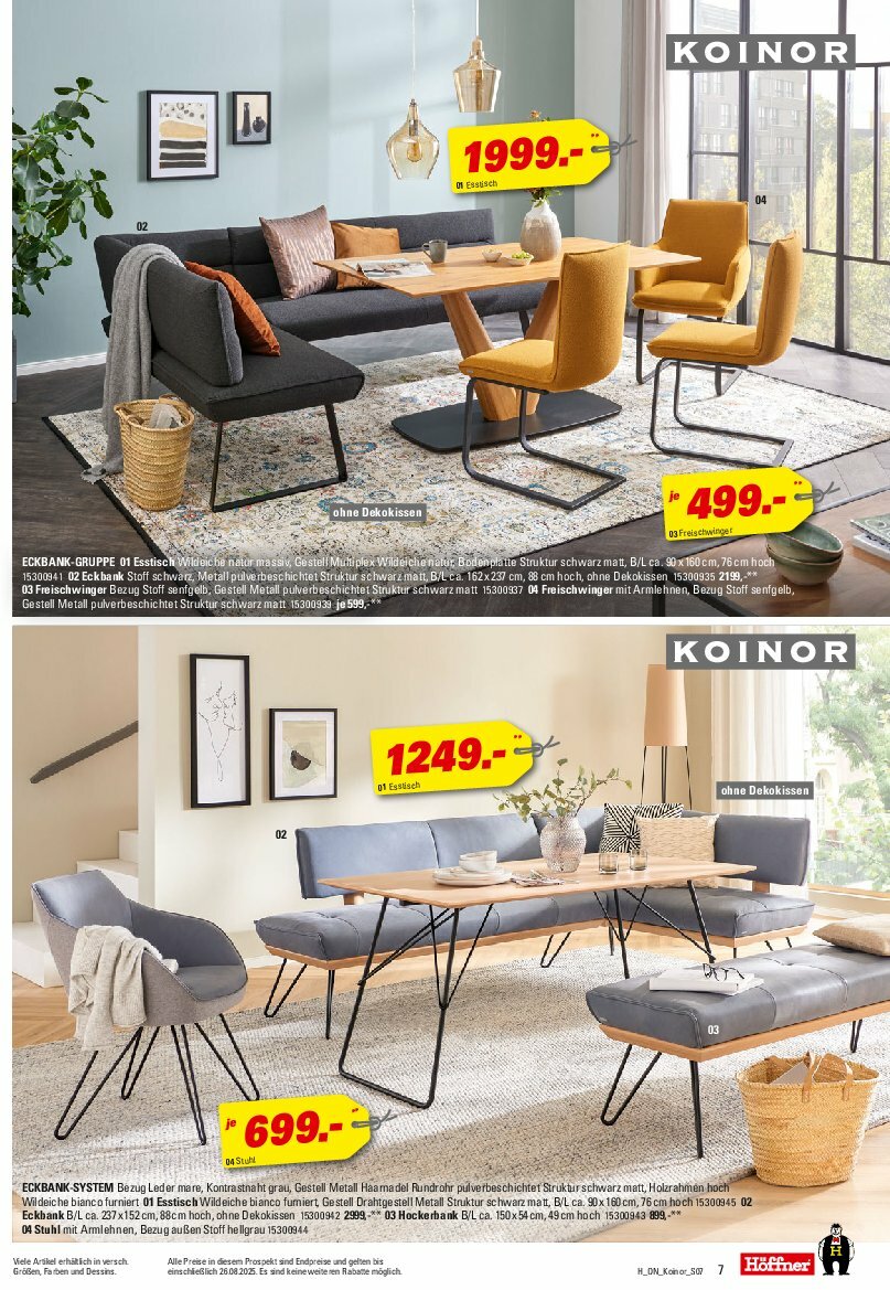 hoeffner - Höffner - Koinor-Prospekt gültig vom 13.08. bis 26.08. - page: 7