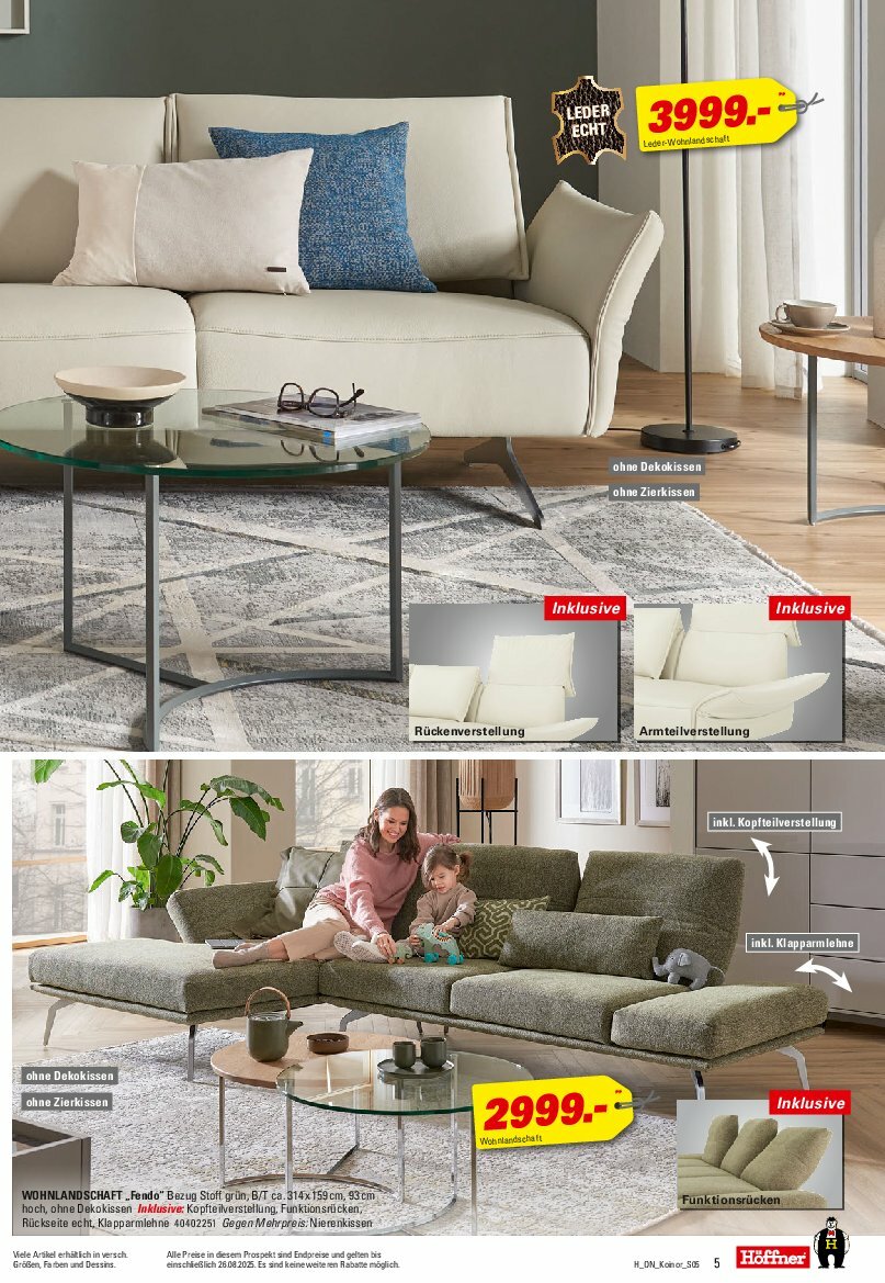 hoeffner - Höffner - Koinor-Prospekt gültig vom 13.08. bis 26.08. - page: 5