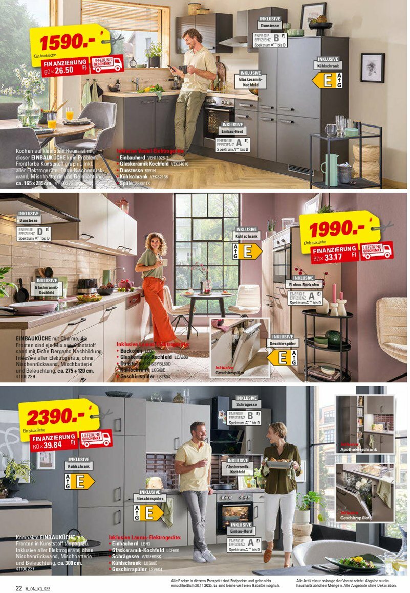 hoeffner - Höffner - Küchen-Prospekt gültig vom 13.08. bis 30.11. - page: 22