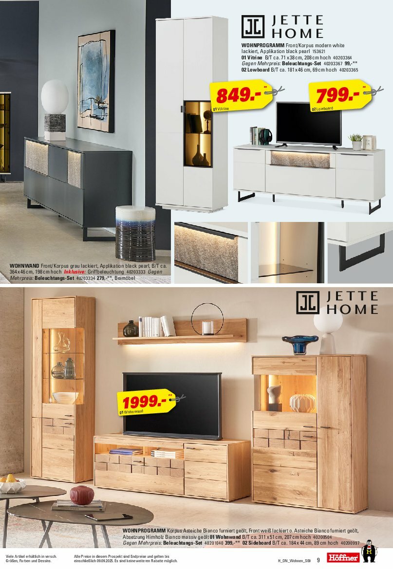 hoeffner - Höffner - Wohnen Spezial-Prospekt gültig vom 13.08. bis 09.09. - page: 9
