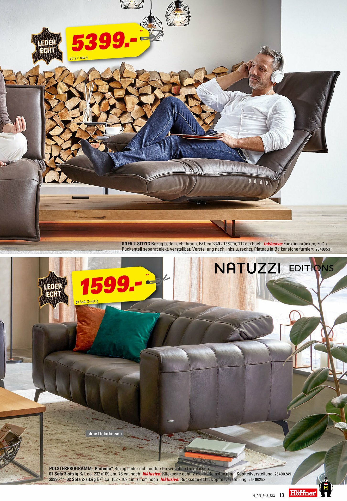 hoeffner - Höffner - Polster Spezial-Prospekt gültig vom 27.08. bis 09.09. - page: 13
