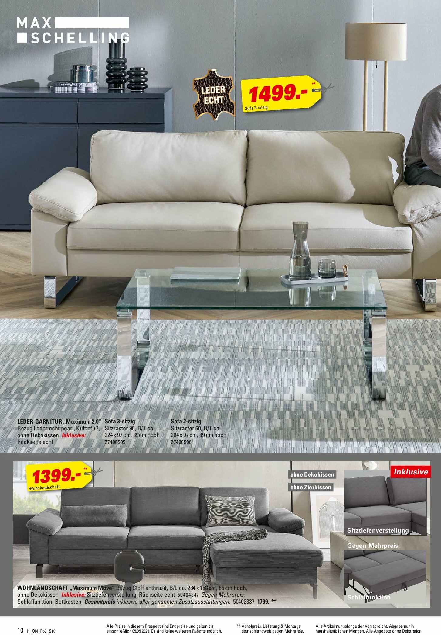 hoeffner - Höffner - Polster Spezial-Prospekt gültig vom 27.08. bis 09.09. - page: 10