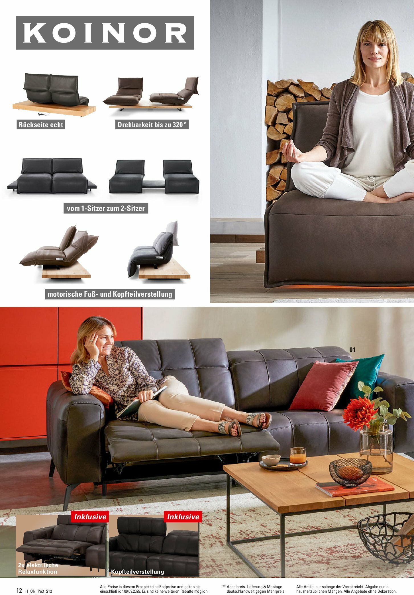 hoeffner - Höffner - Polster Spezial-Prospekt gültig vom 27.08. bis 09.09. - page: 12