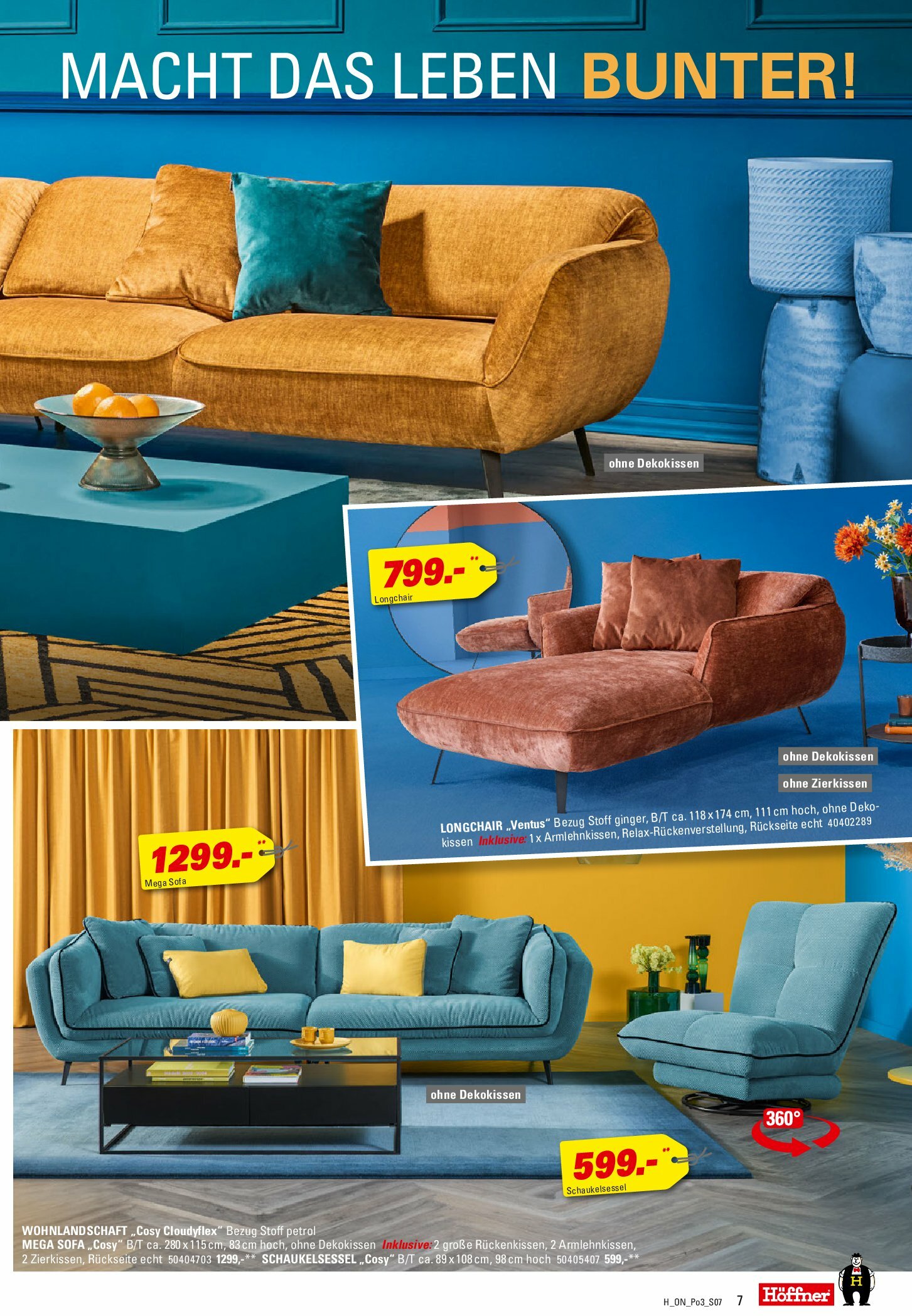 hoeffner - Höffner - Polster Spezial-Prospekt gültig vom 27.08. bis 09.09. - page: 7