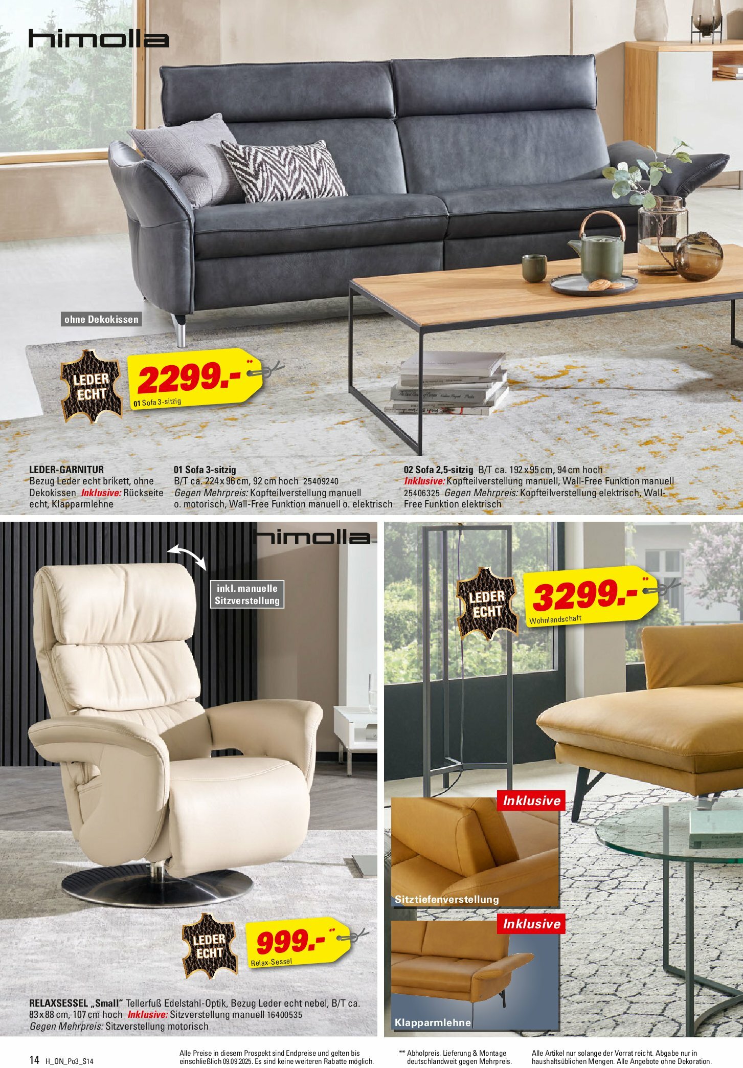 hoeffner - Höffner - Polster Spezial-Prospekt gültig vom 27.08. bis 09.09. - page: 14