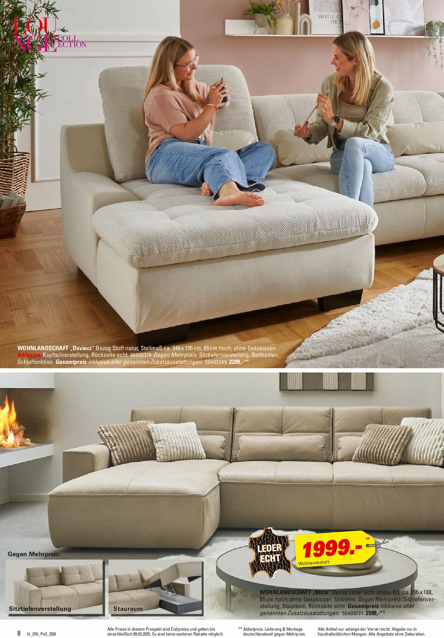 hoeffner - Höffner - Polster Spezial-Prospekt gültig vom 27.08. bis 09.09. - page: 8