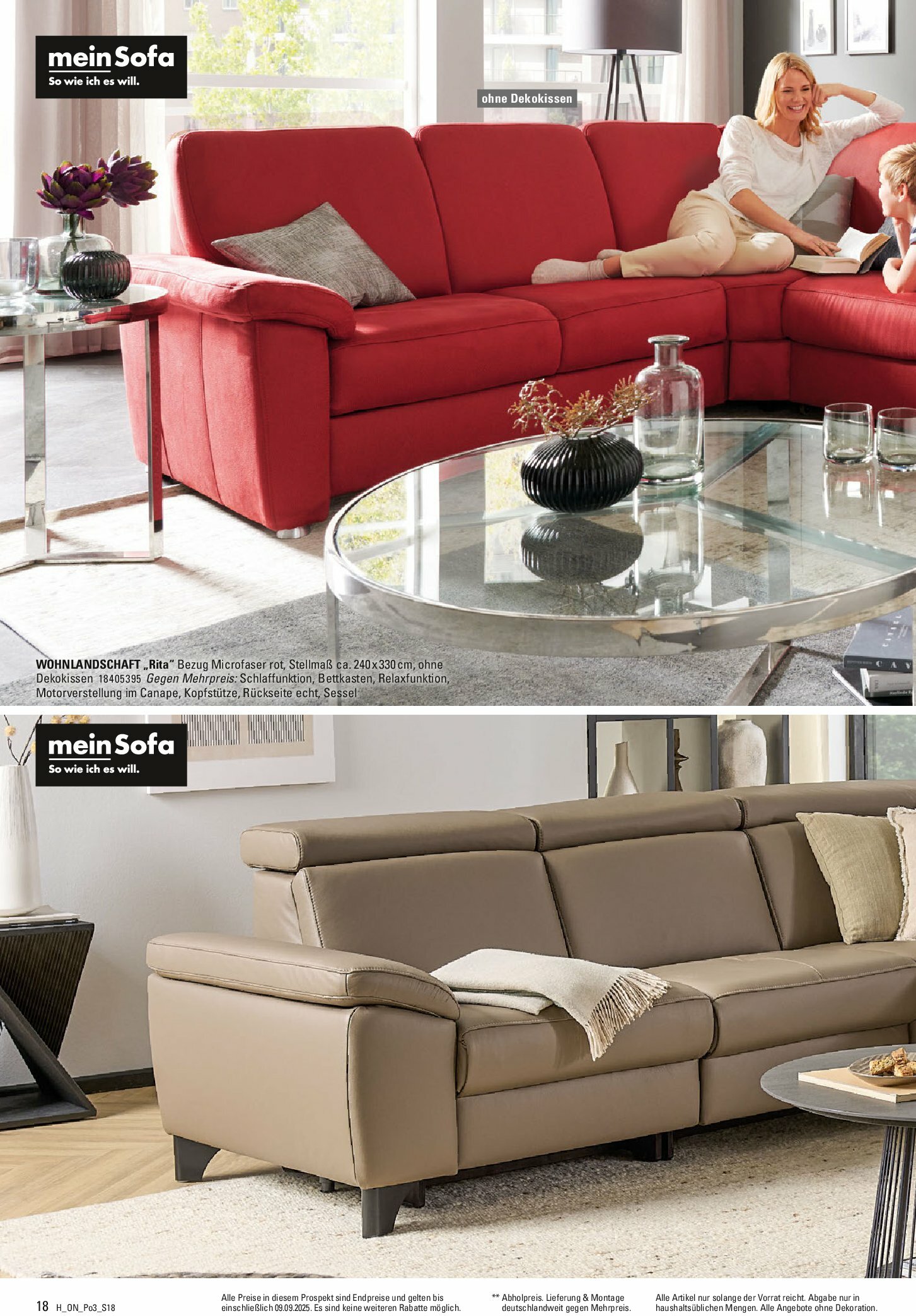 hoeffner - Höffner - Polster Spezial-Prospekt gültig vom 27.08. bis 09.09. - page: 18