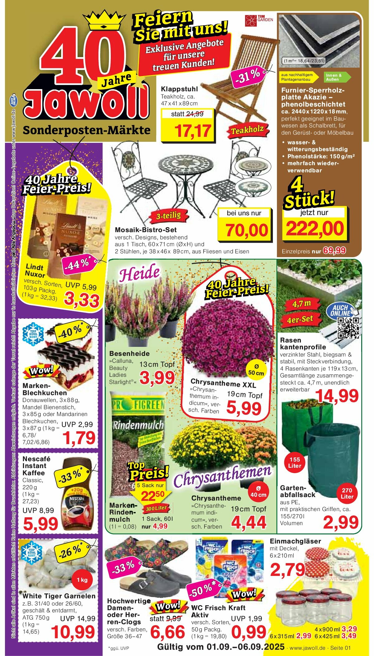 jawoll - Jawoll-Prospekt gültig vom 01.09. bis 06.09.