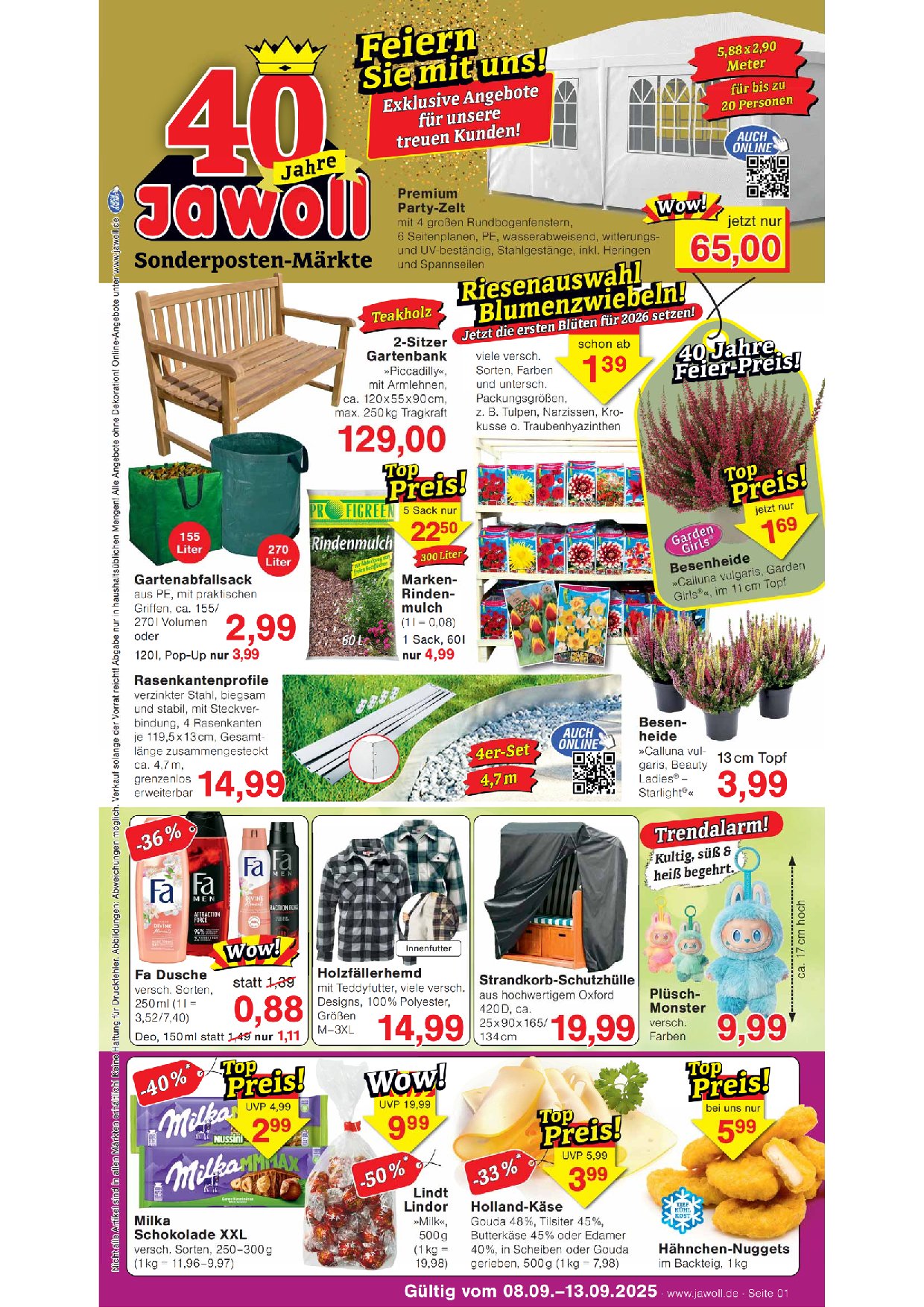 jawoll - Jawoll-Prospekt gültig vom 08.09. bis 13.09. - page: 1